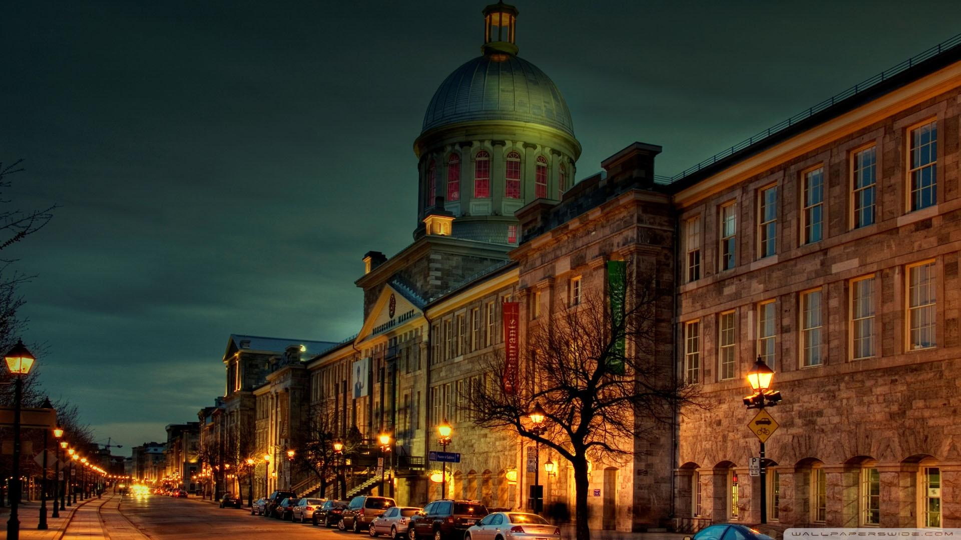 street, nature and landscapes, night, museum, 1080P, lights, HD Wallpaper