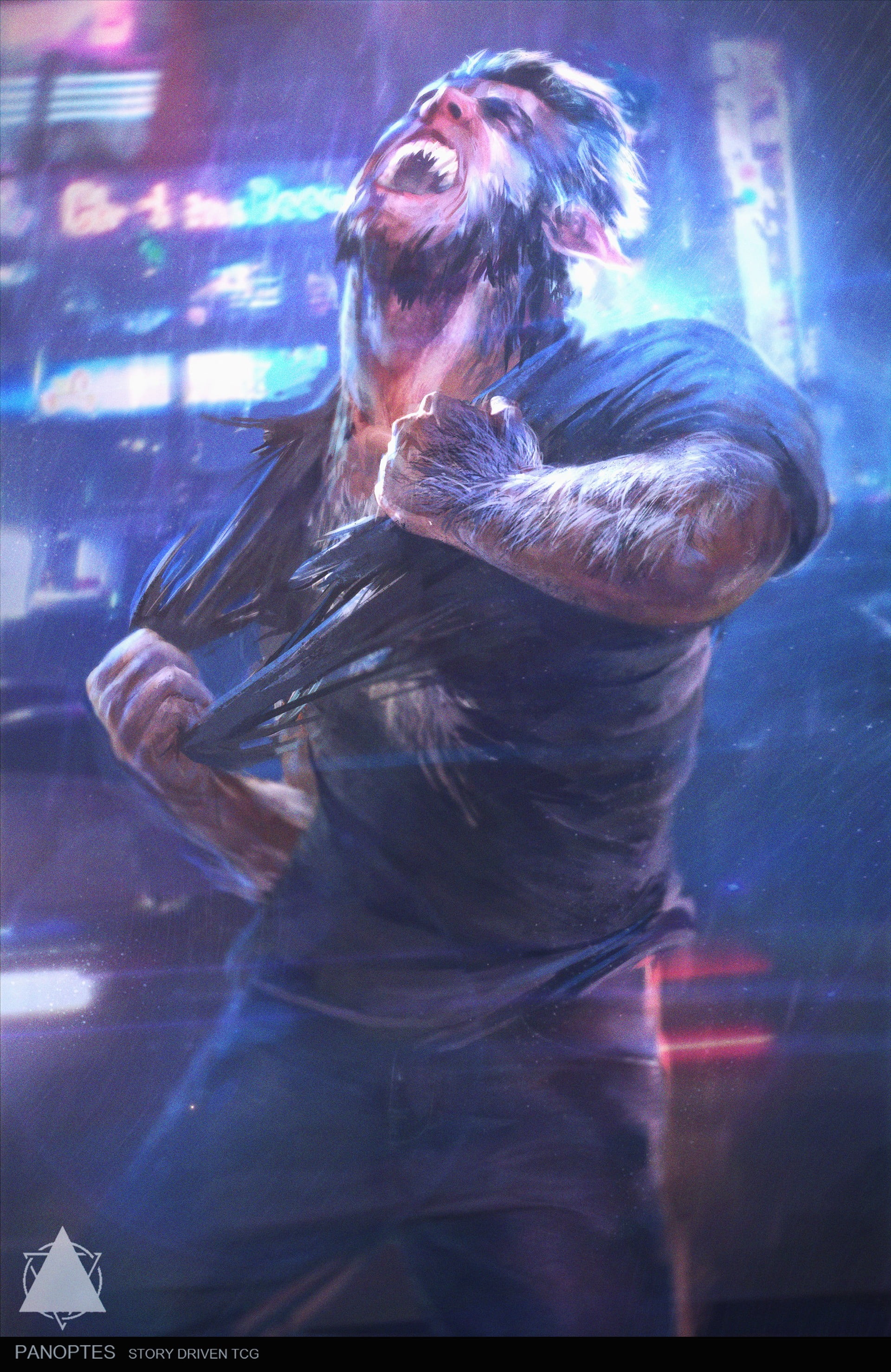 dancing, musician, nightclub, fantasy art, event, wolfman, poster, music, motion, stage - performance space, night, rock music, adult, popular music concert, Phone HD Wallpaper