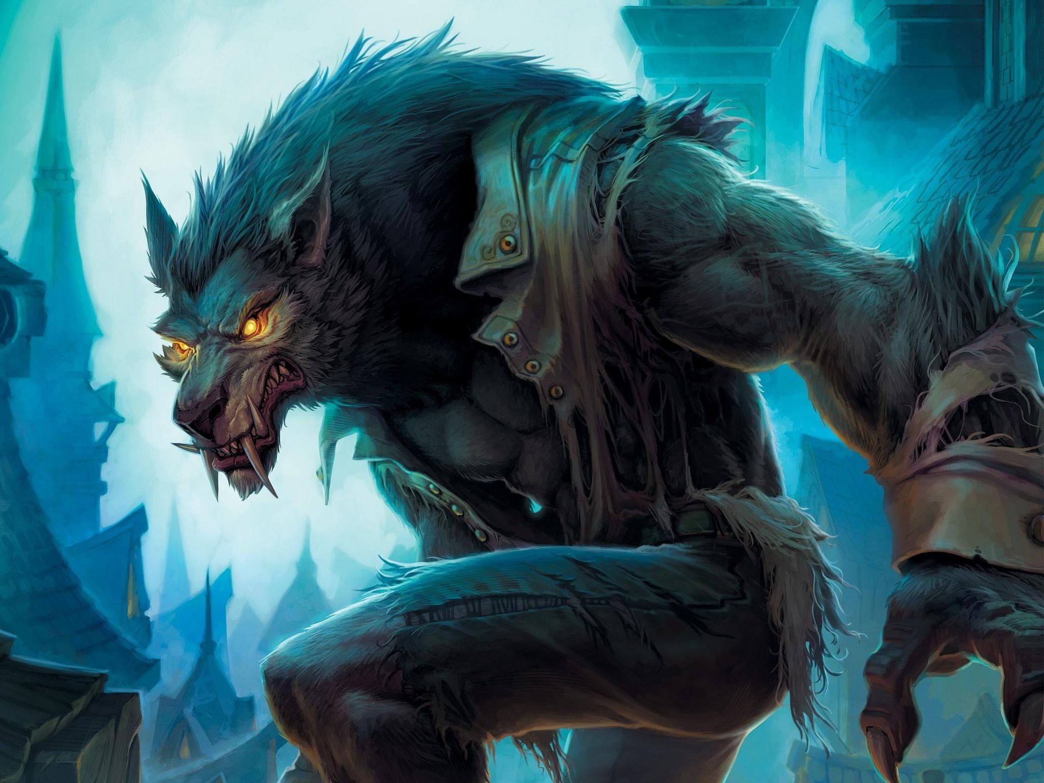 1080P, wolfman, wolves, HD Wallpaper