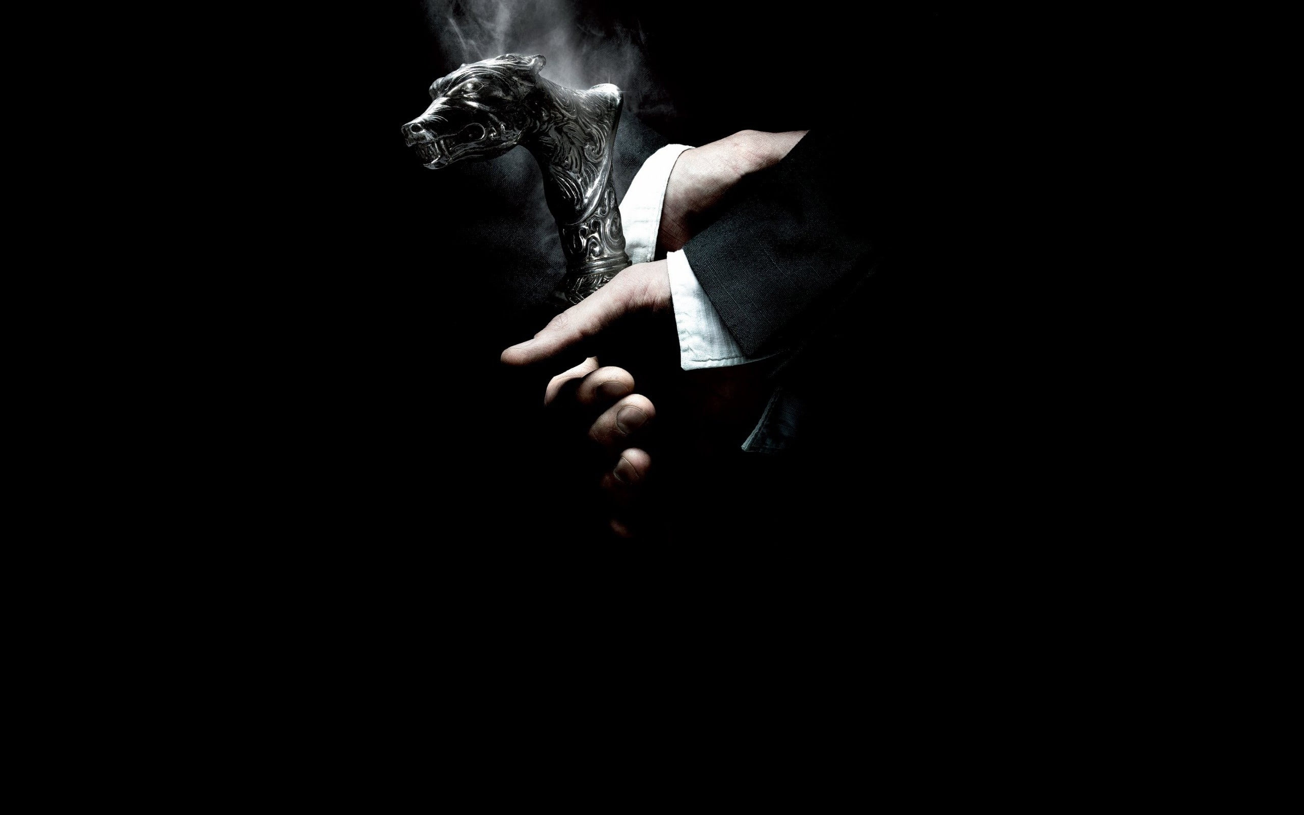 black, smoke, 2K, wolfman, art, x, background, movies, hd, entertainment, HD Wallpaper