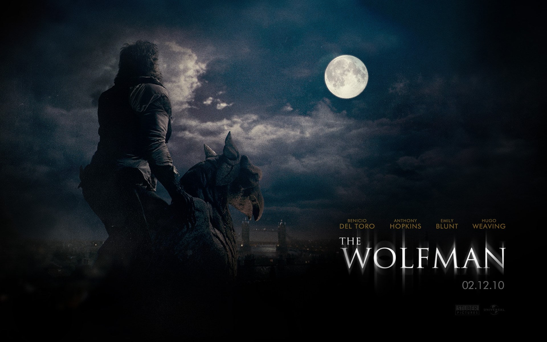 sign, 1080P, one animal, the wolfman, full moon, astronomy, sky, digital composite, moonlight, cloud - sky, mammal, dark, one person, night, domestic animals, HD Wallpaper