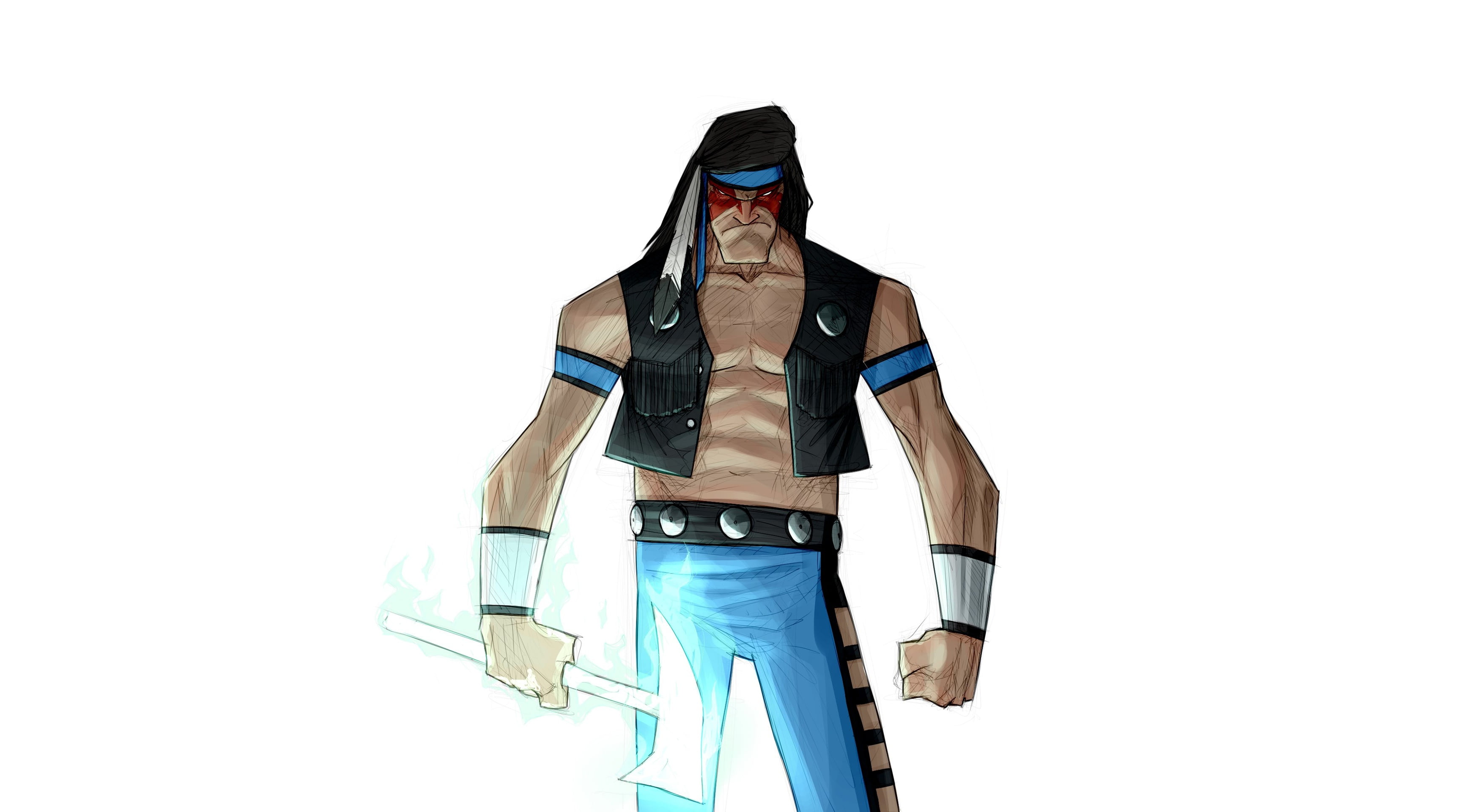 2K, Nightwolf (Mortal Kombat), Mortal Kombat, HD Wallpaper