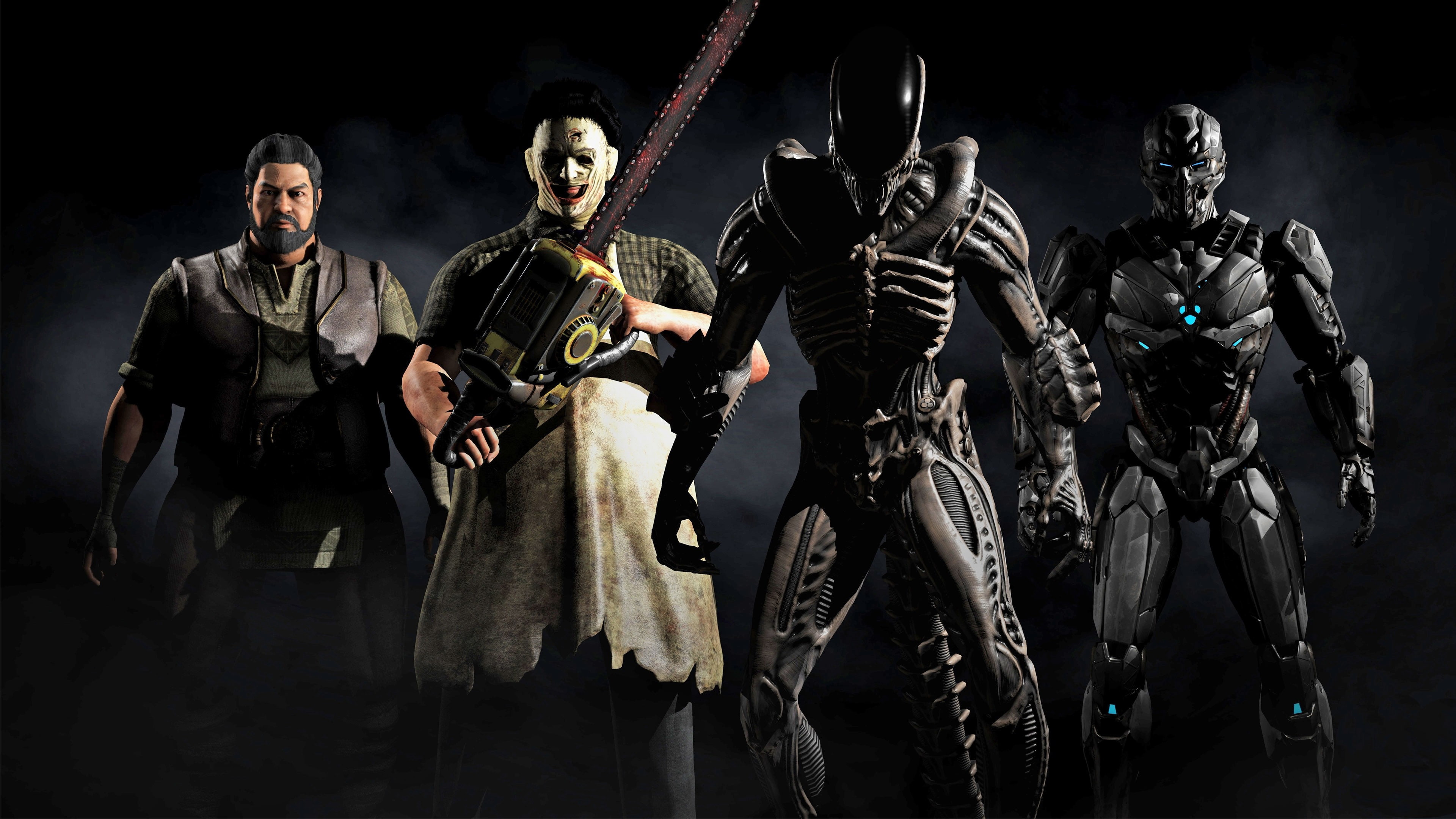 Kombat Pack 2, PS4, fighting, jason, Best games, alien, 4K, Mortal Kombat X, Xbox One, triborg, HD Wallpaper