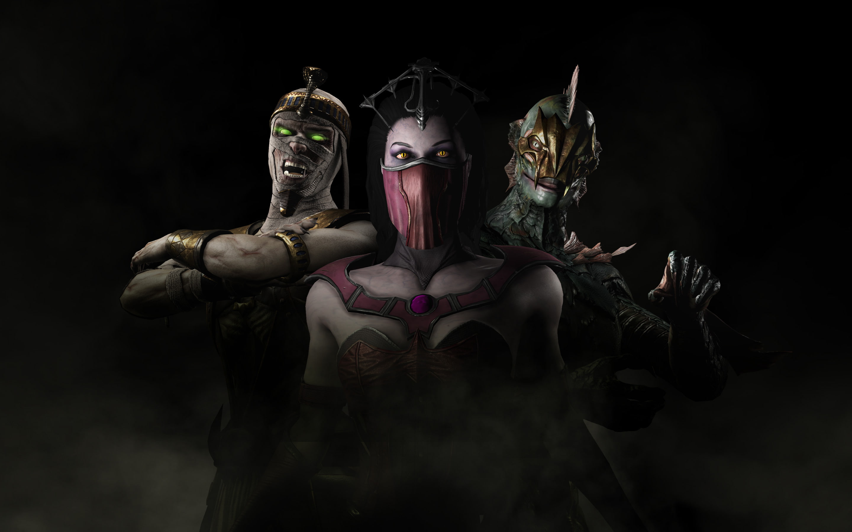 arts culture and entertainment, black background, sculpture, art and craft, bizarre, 2K, Kombat, studio shot, Mortal, idol, representation, statue, human representation, HD Wallpaper