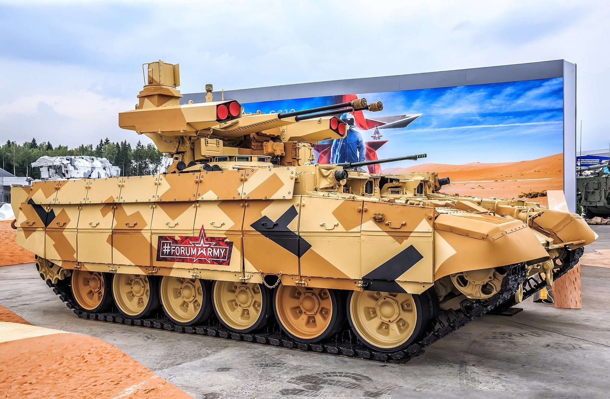 BMPT, Exhibition, Forum «ARMY 2018», The Russian Army, Object 199, 1080P, Terminator, armor, HD Wallpaper