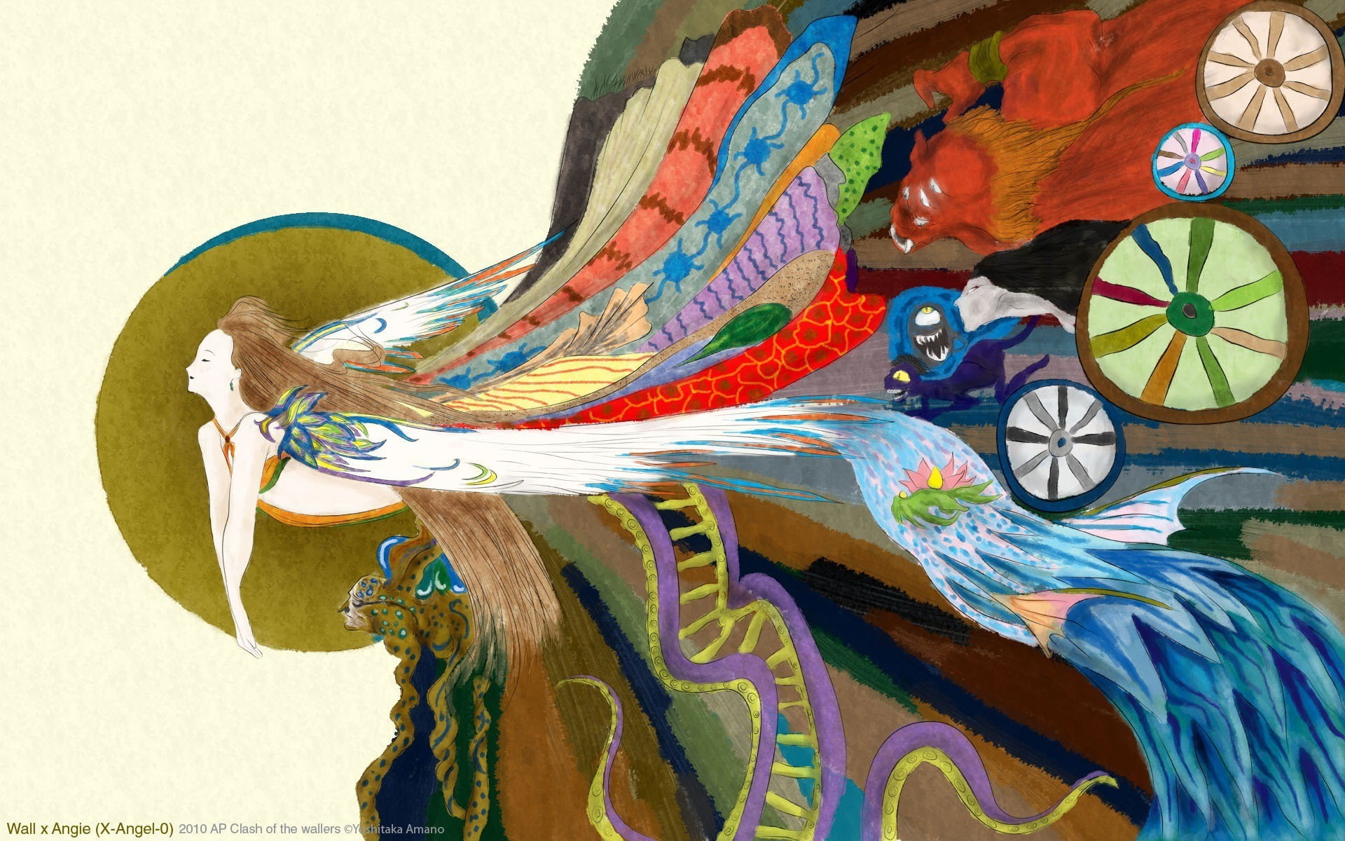 Traditional Artwork, angel, fantasy art, 2010 (Year), 1080P, colorful, HD Wallpaper