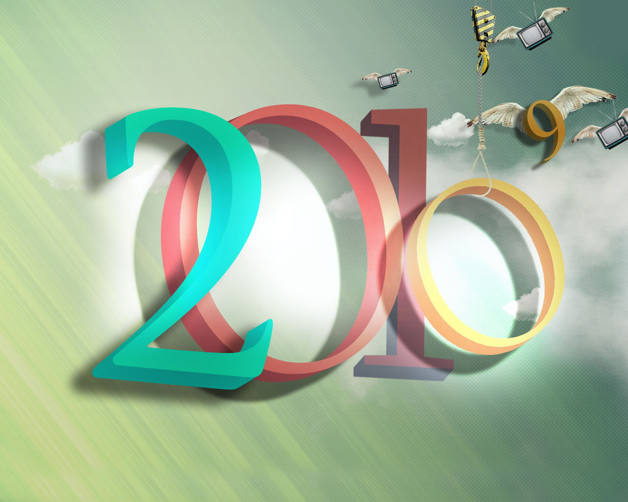 2010, celebrations, 720P, year, new, HD Wallpaper