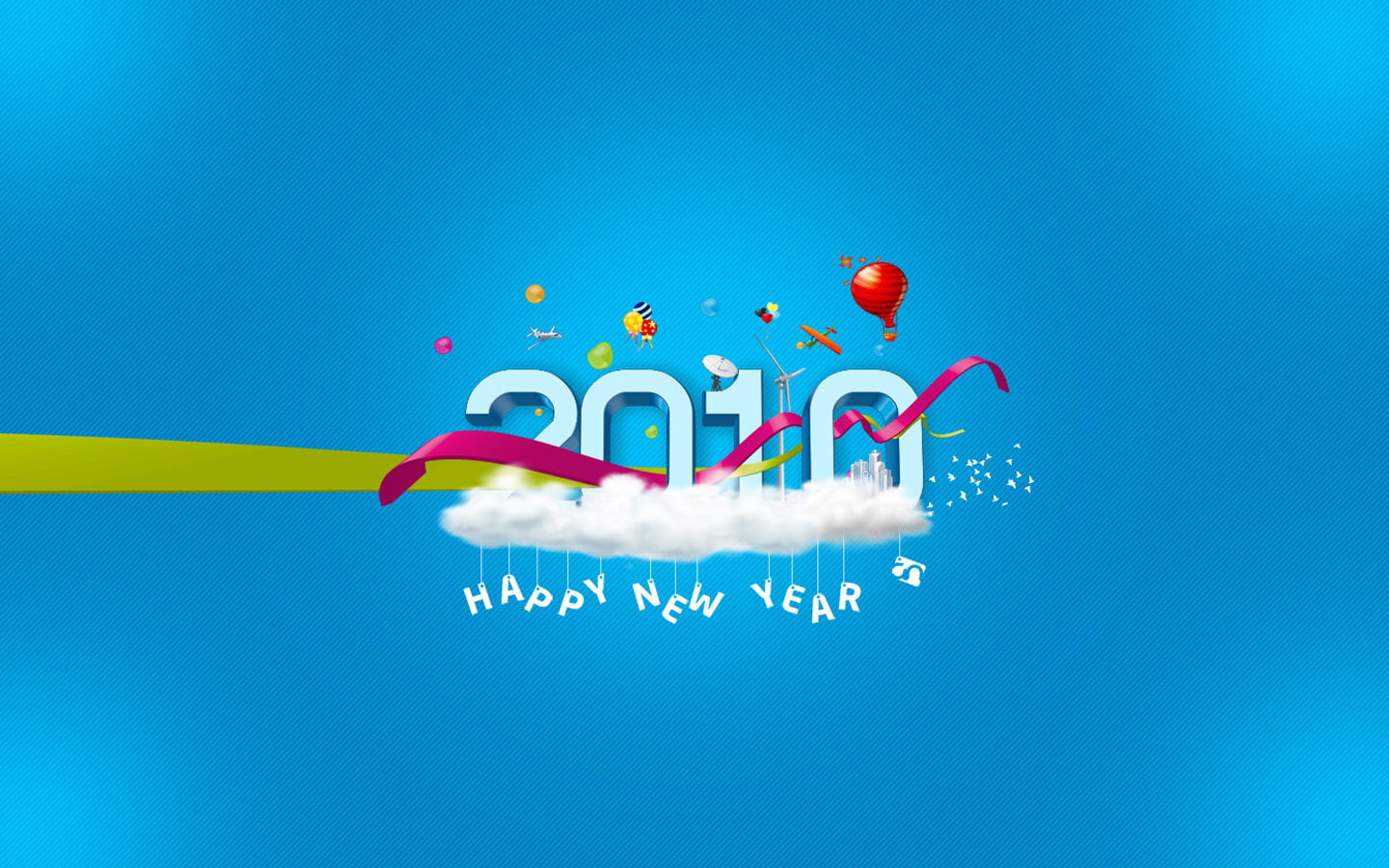 2010, celebrations, year, widescreen, 720P, new, hd, HD Wallpaper