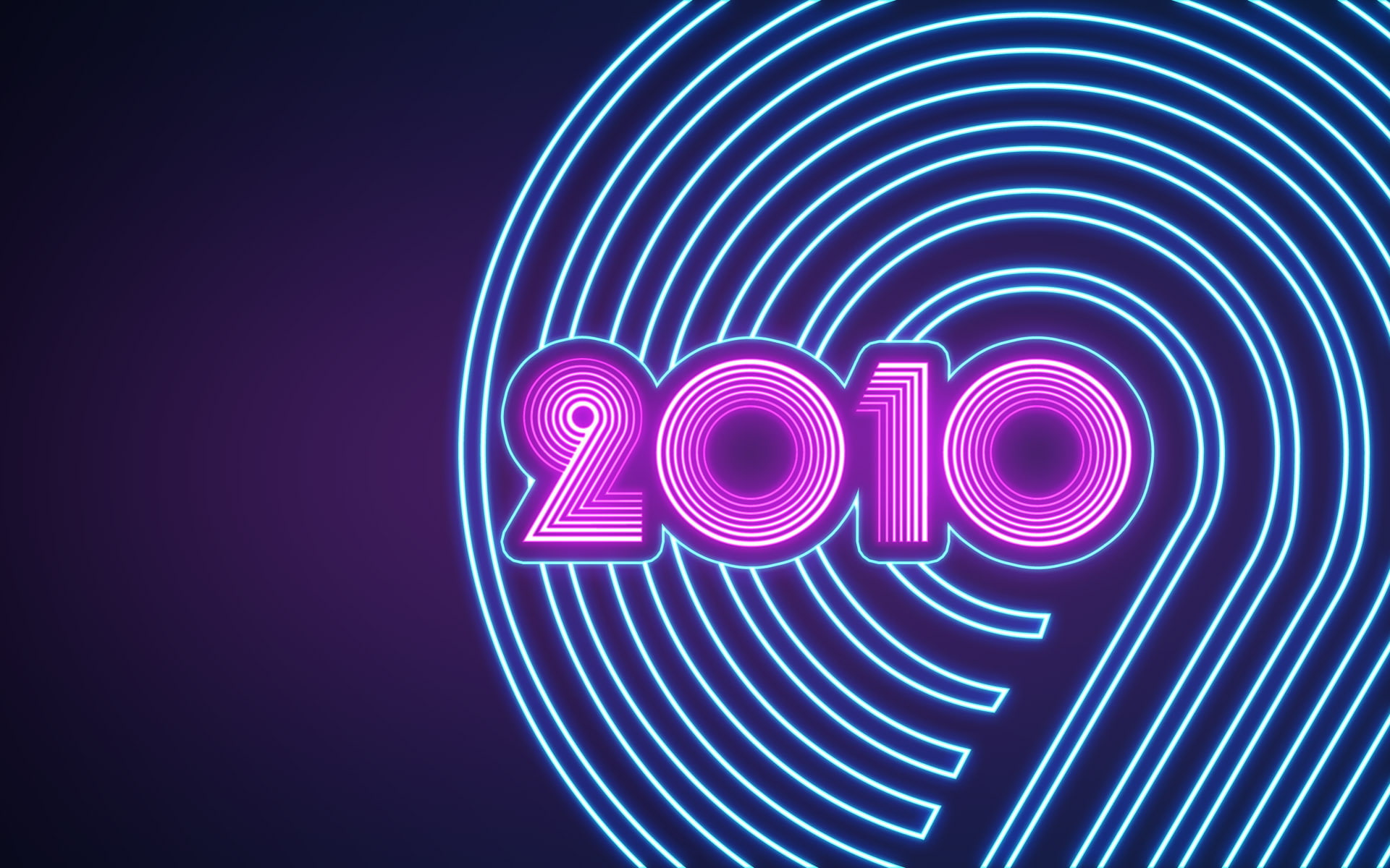 dark, pink, 2010, 1080P, New year, turquoise, HD Wallpaper