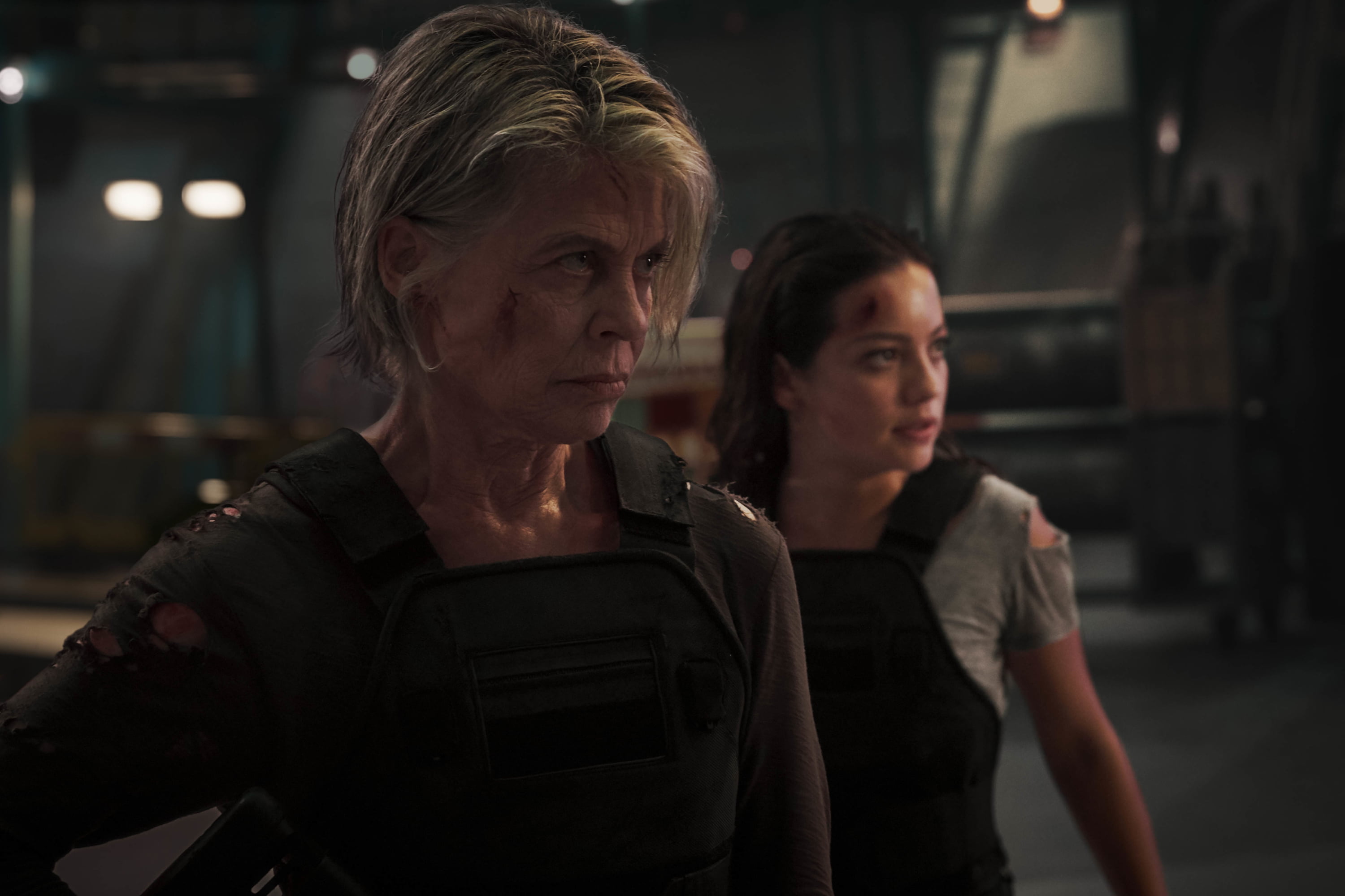 Terminator, Terminator: Dark Fate, Sarah Connor, 2K, Linda Hamilton, Natalia Reyes, HD Wallpaper