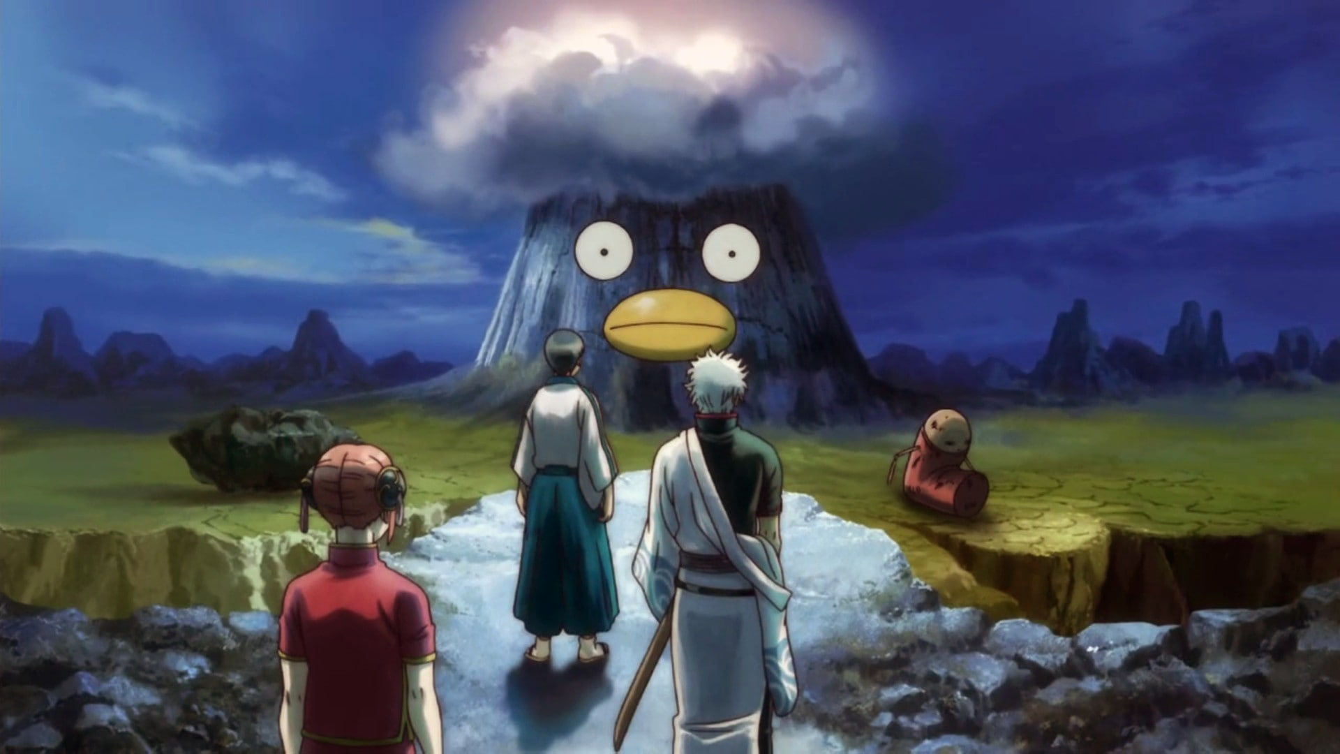 Shimura Shinpachi, Yorozuya, 1080P, Kagura Yato, Sakata Gintoki, Gintama, HD Wallpaper