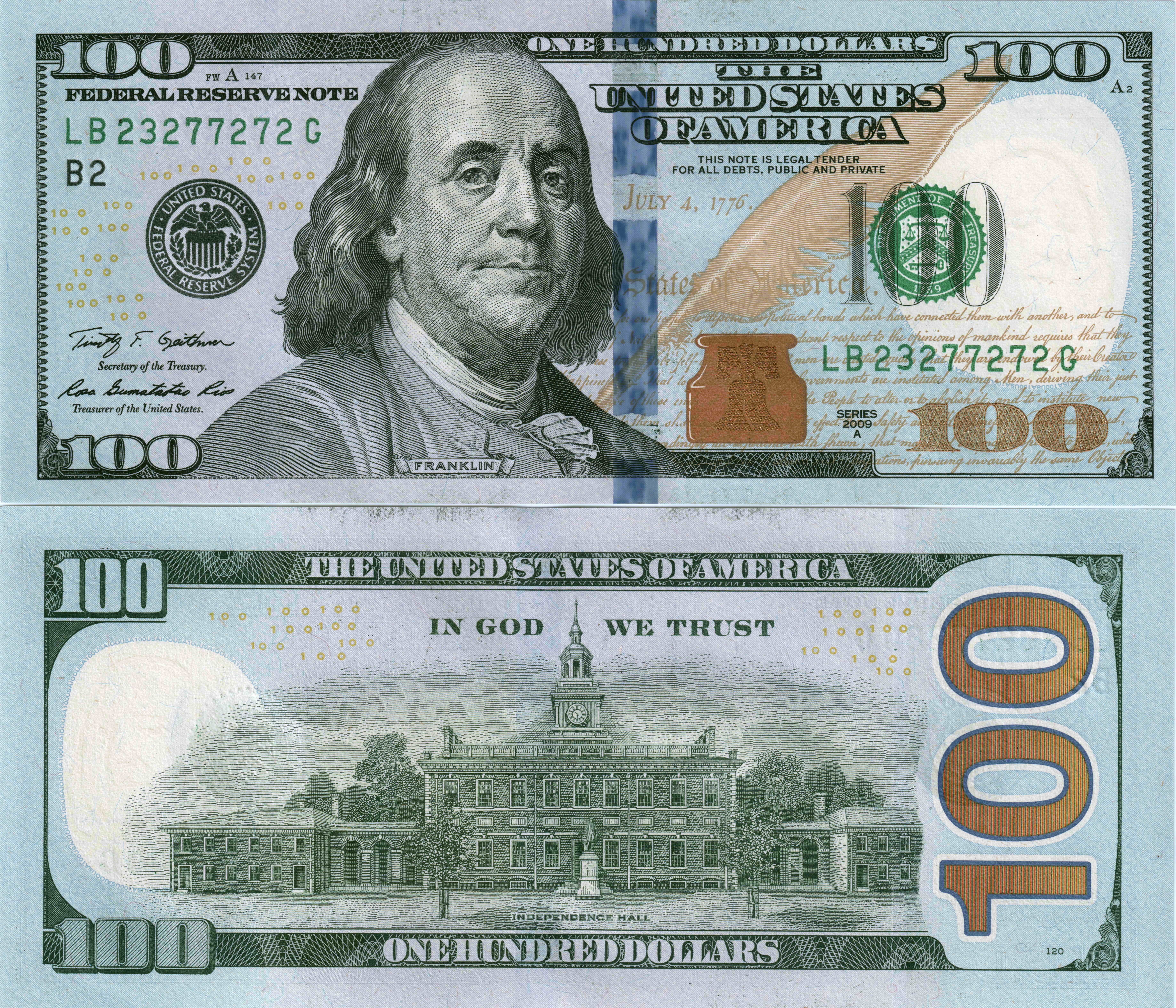 money, banknotes, 5K, 100, dollars, HD Wallpaper