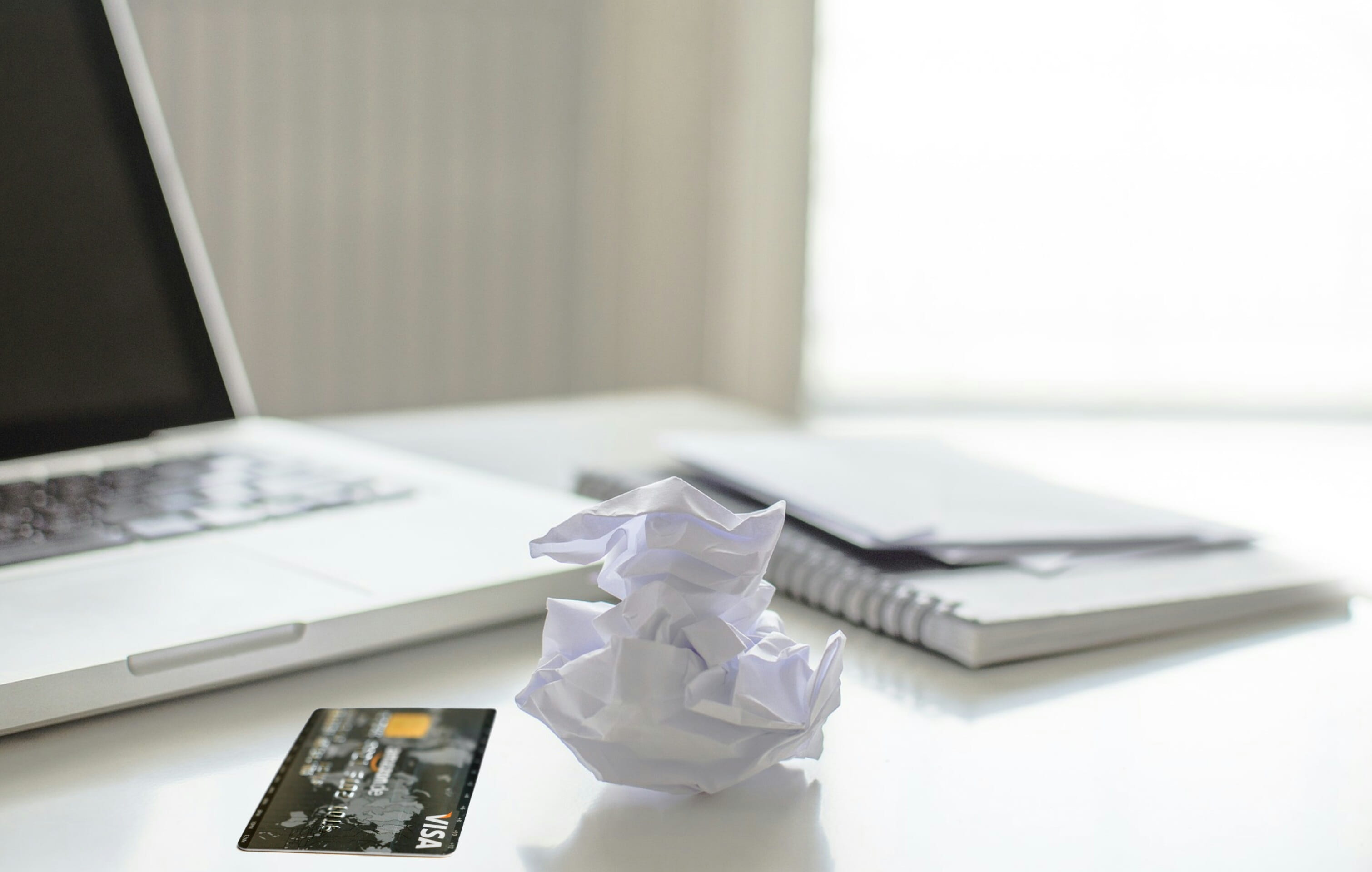 visa, mac, still life, corporate business, working, indoors, credit, technology, macbook, credit card, home, crumpled, money, paper, connection, communication, HD Wallpaper