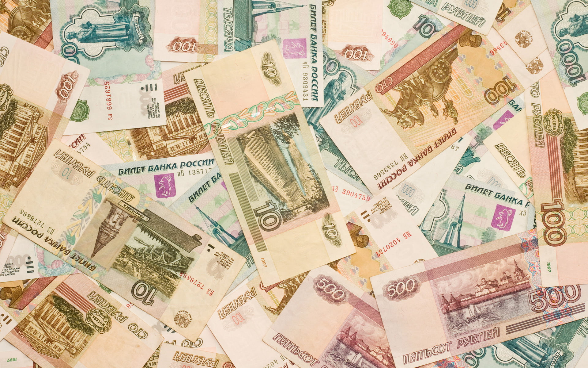 paying, paper, success, finance, assorted, 1080P, savings, no People, number, still life, number 100, economy, backgrounds, russian, paper Currency, making Money, HD Wallpaper