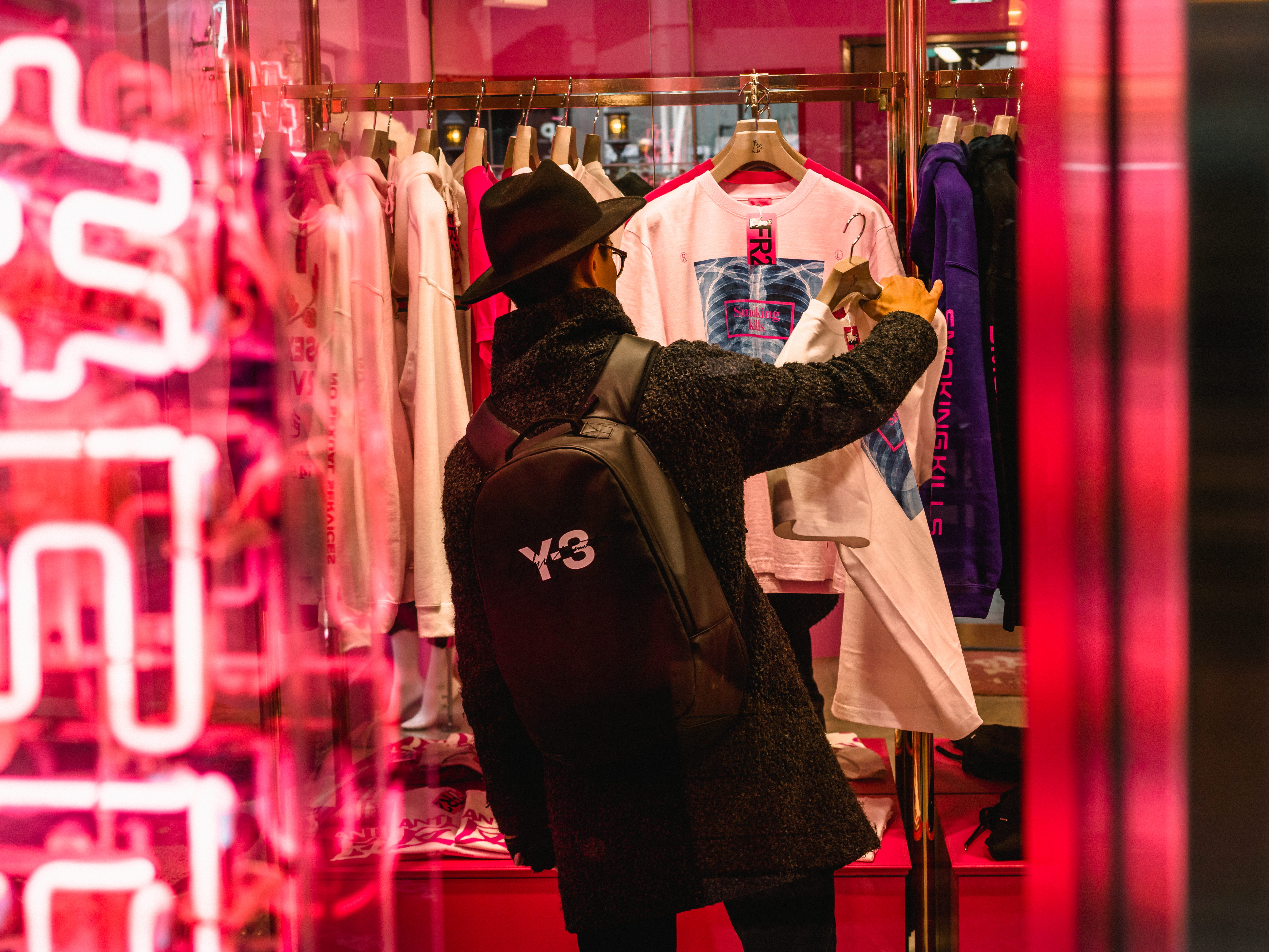retail display, clothing, wear, bargain, store, business, choice, text, standing, mannequin, boutique, retail, searching, shopping, warm clothing, one person, HD Wallpaper