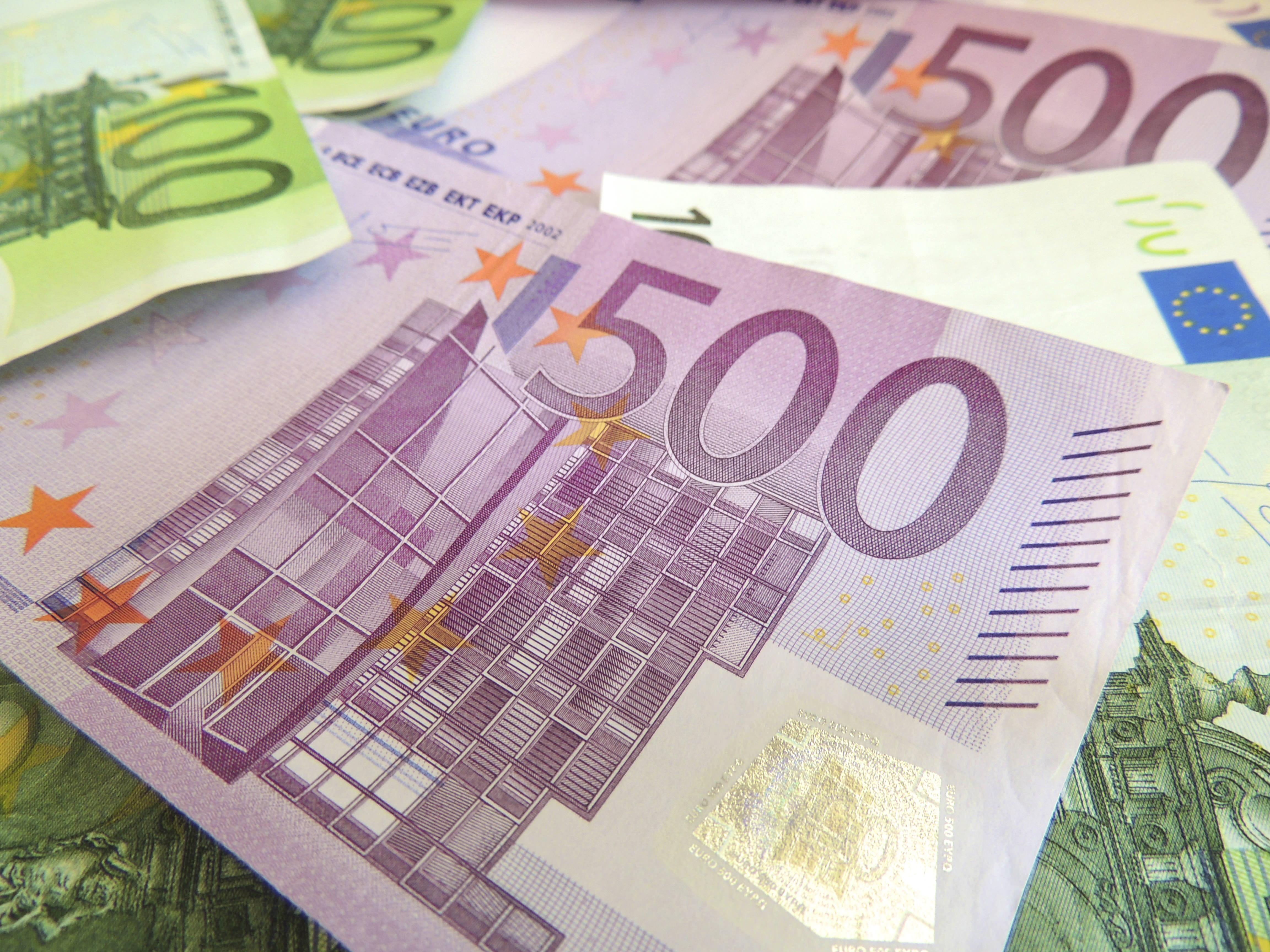 business, wealth, paper money, banknote, economy, still life, 500, success, no people, paper currency, savings, number, high angle view, indoors, investment, HD Wallpaper
