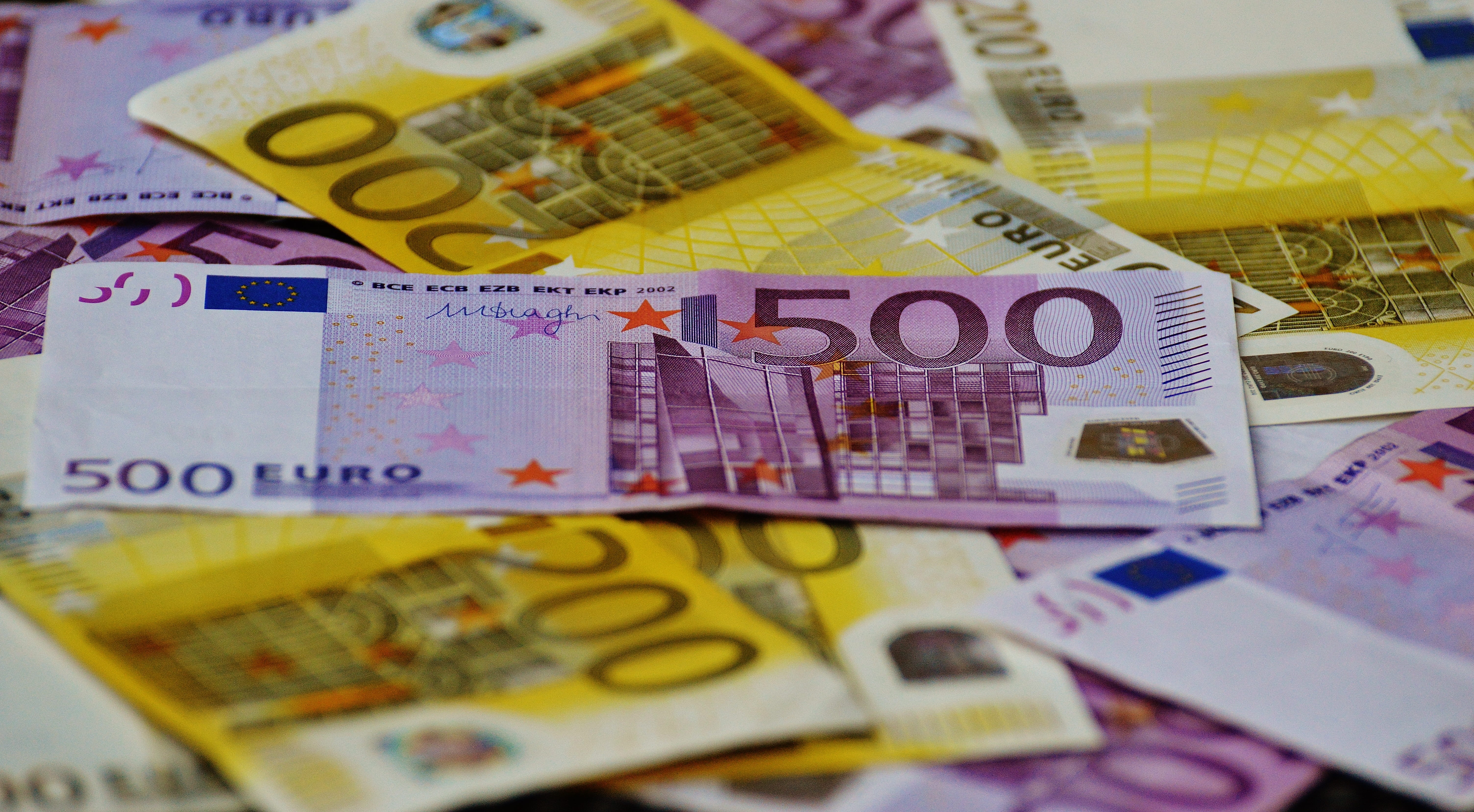 investment, business finance and industry, number, money, abundance, large group of objects, multi colored, euro, close-up, selective focus, business, indoors, HD Wallpaper