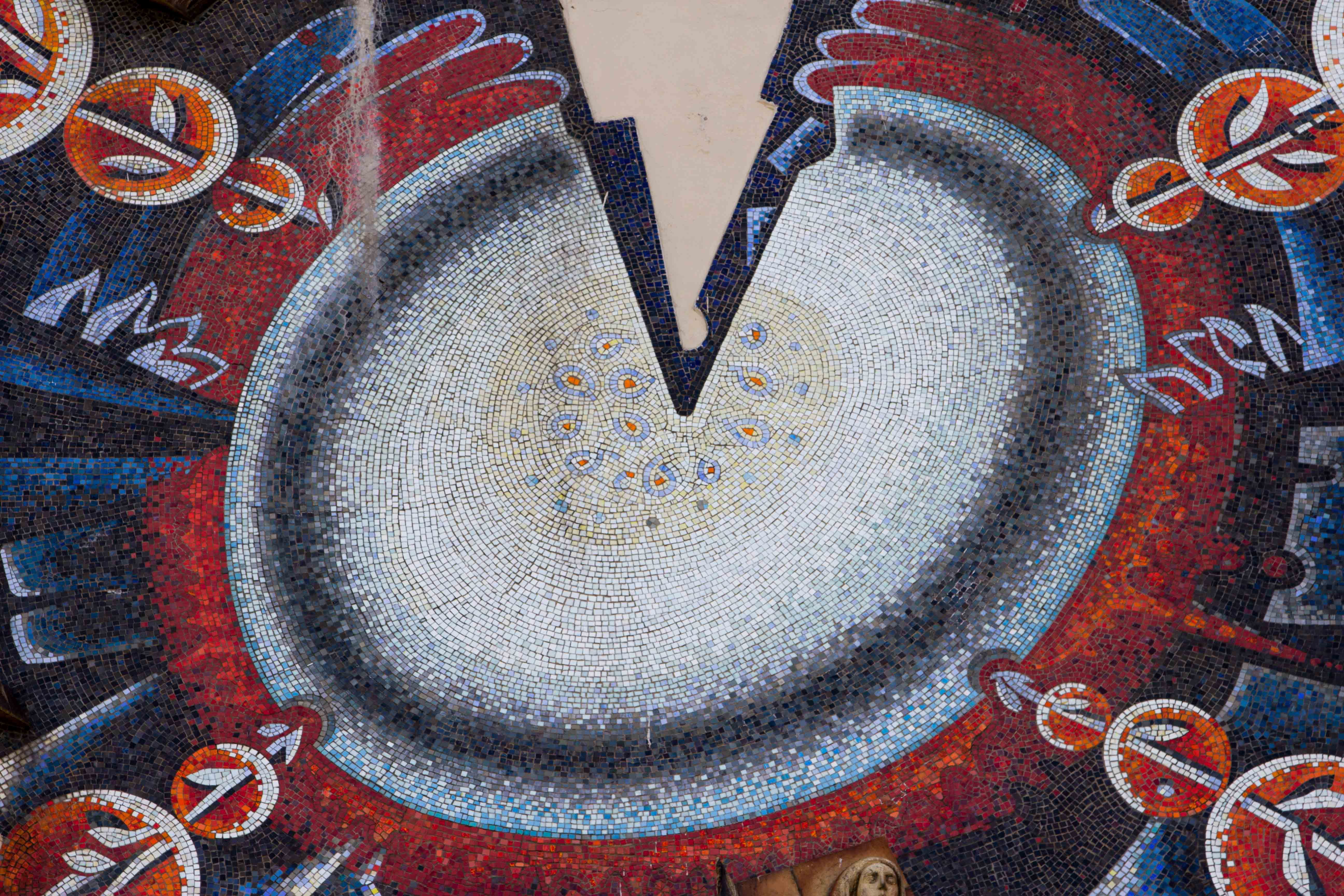 sovietart, #sovietmosaic, ссср, heart shape, mosaic, russia, no people, blue, logo, directly above, pattern, shape, trademark, saint petersburg, safety, HD Wallpaper