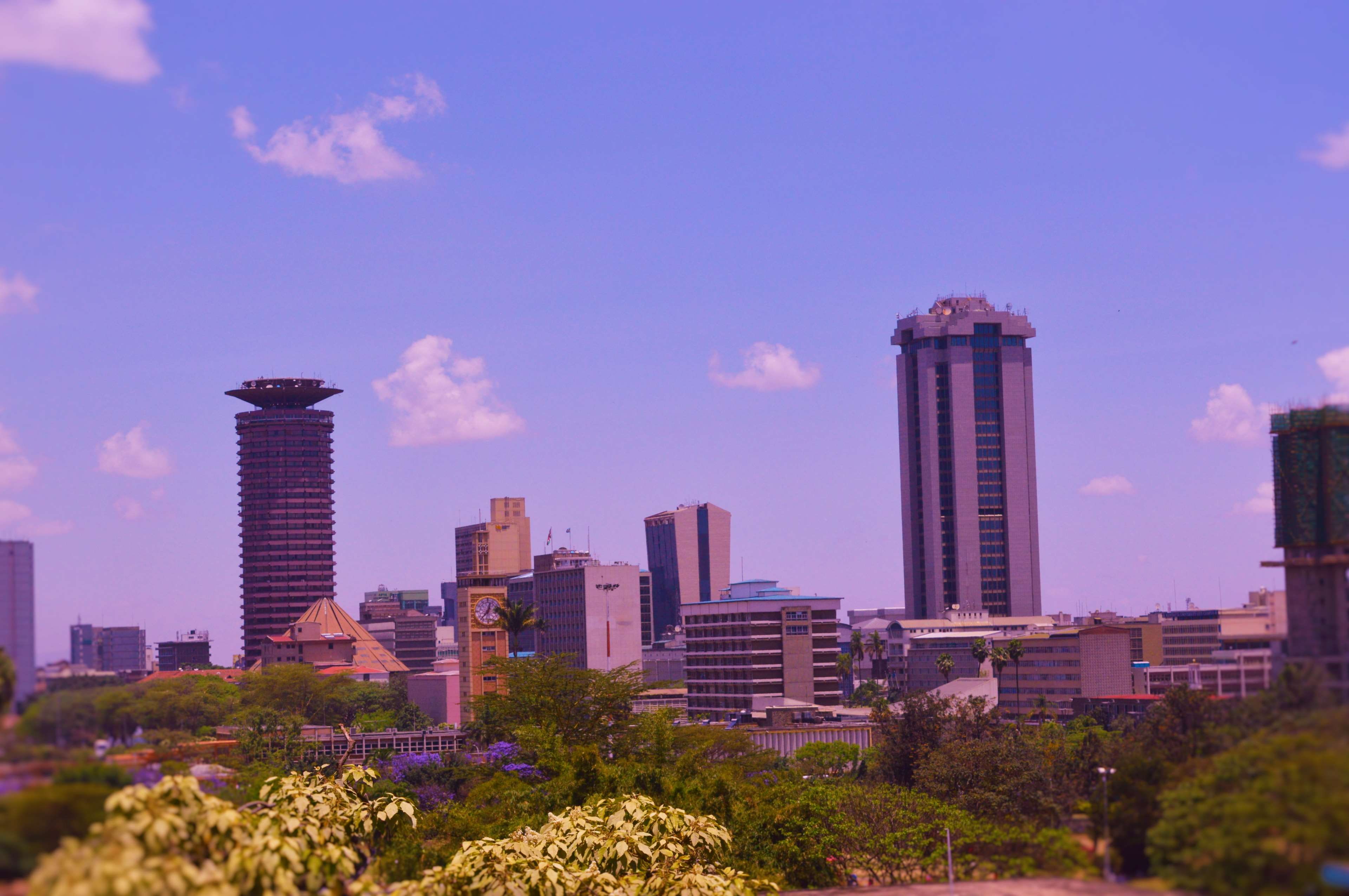 plant, urban skyline, financial district, skyline, building exterior, office building exterior, nairobi, built structure, nature, modern, outdoors, sky, HD Wallpaper