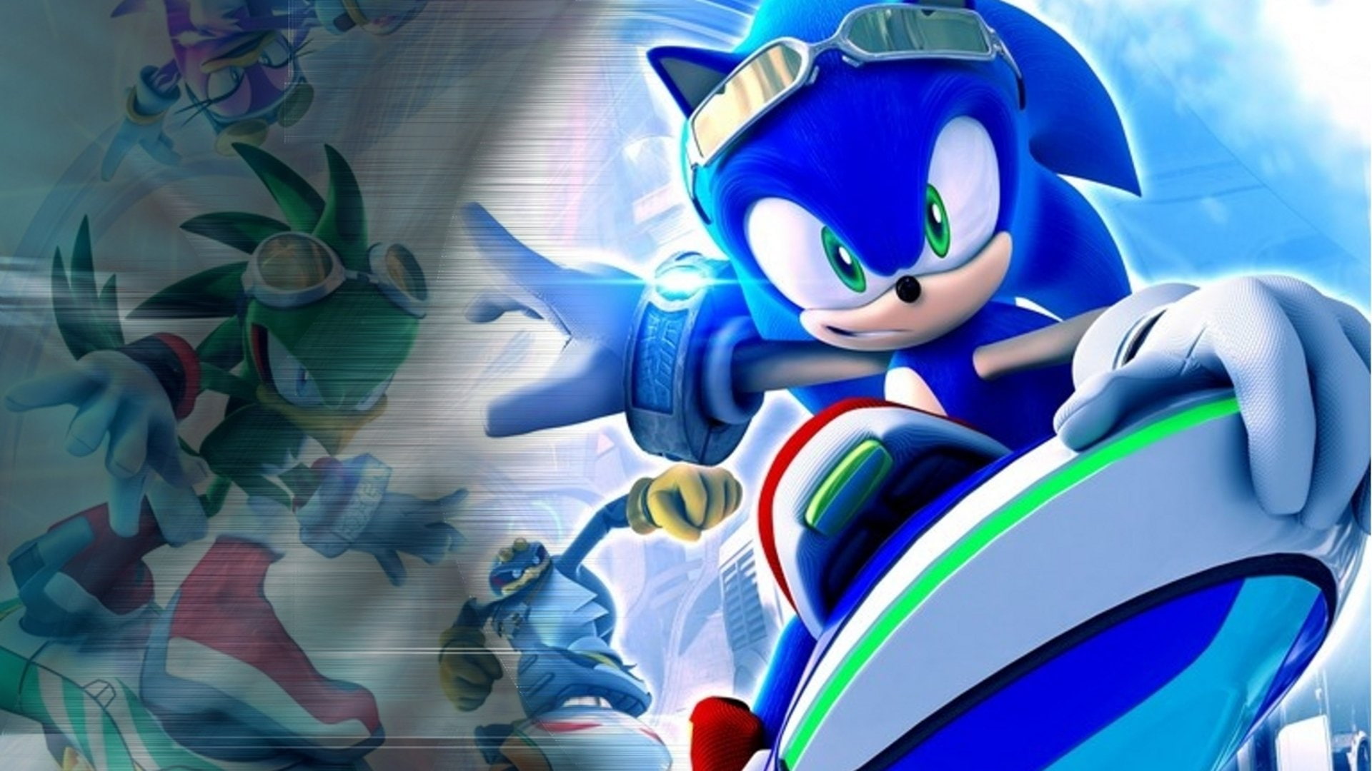 Sonic Riders, Sonic, 1080P, HD Wallpaper
