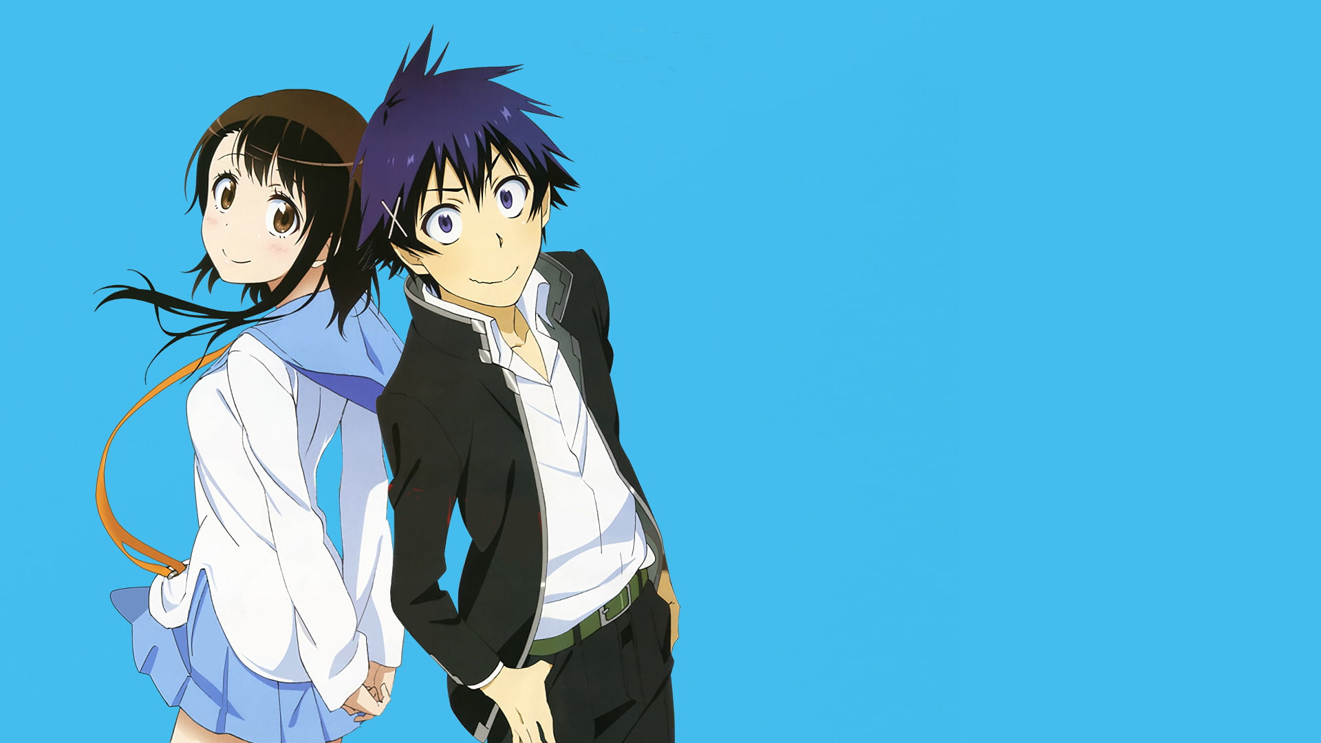 1080P, Nisekoi, Anime, Raku Ichijō, Kosaki Onodera, HD Wallpaper