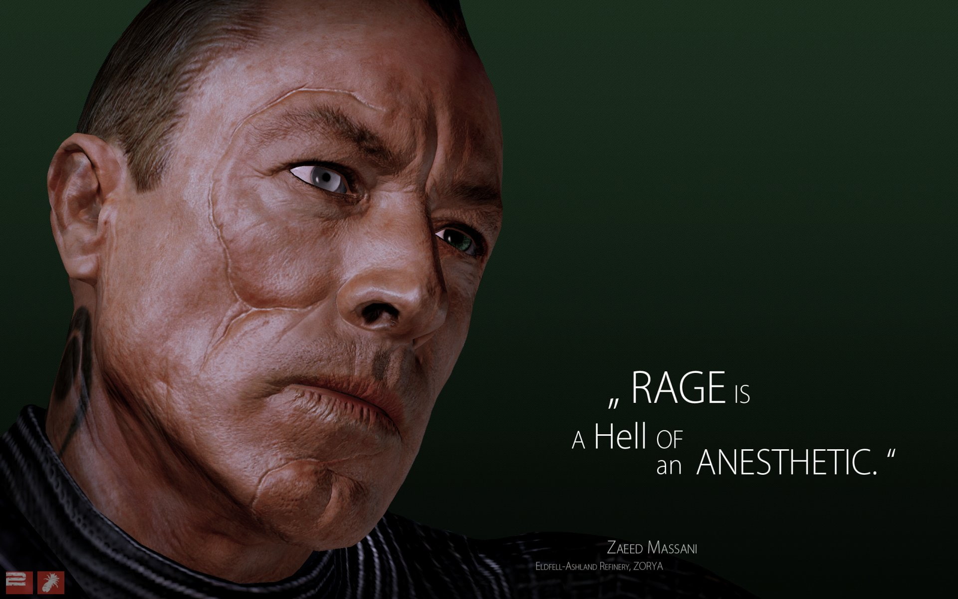 Mass Effect 2, Mass Effect, 1080P, Zaeed Massani, HD Wallpaper