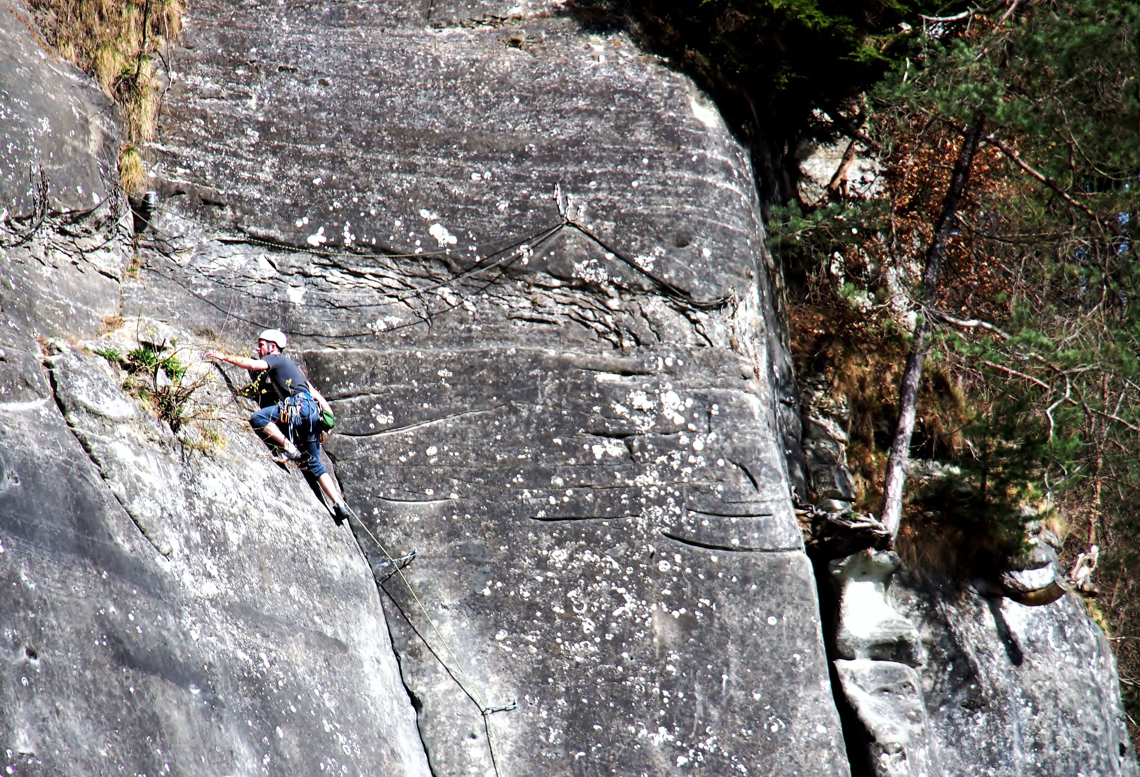 climbing, Outdoor, nature, extreme Sports, risk, strength, effort, sports And Fitness, safety harness, adventure, skill, rock - object, mountain, rope, HD Wallpaper