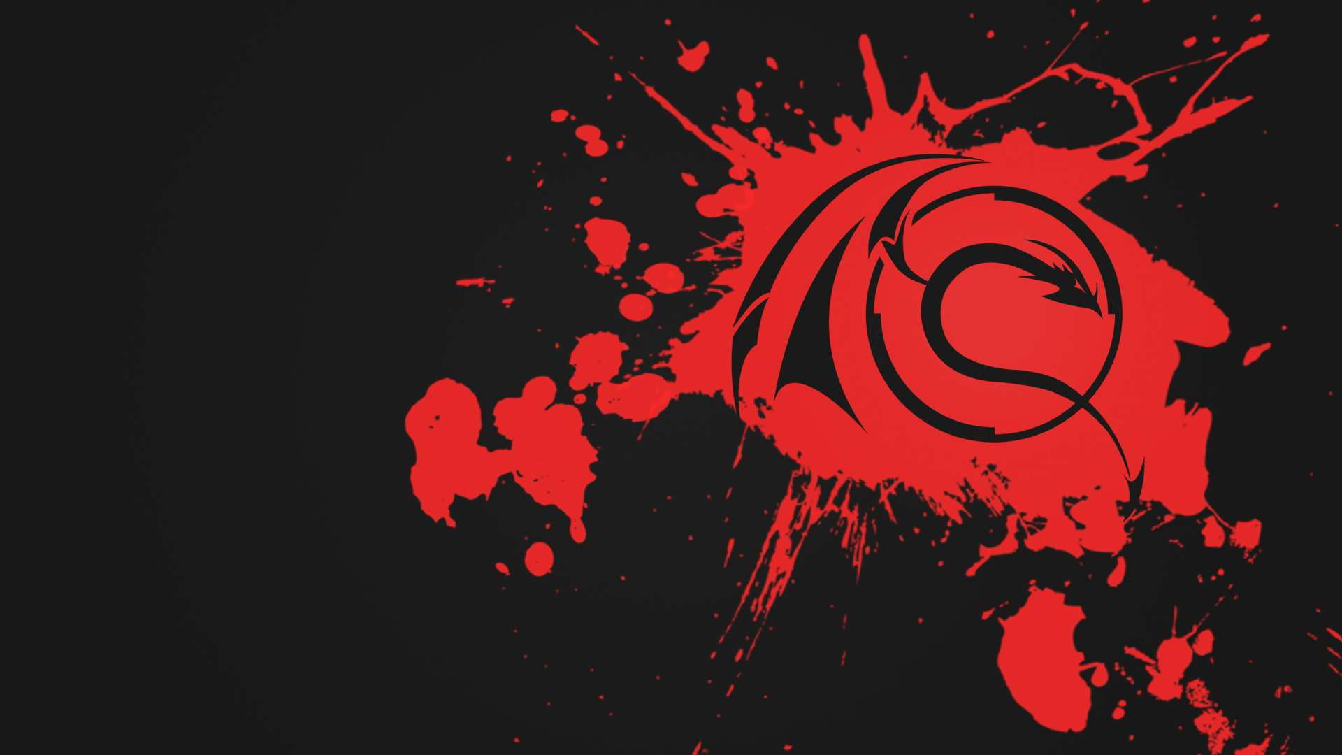 space, aggression, silhouette, paint, red, sky, nature, no people, studio shot, dragon, black color, art and craft, motion, linux, 1080P, black, copy space, HD Wallpaper