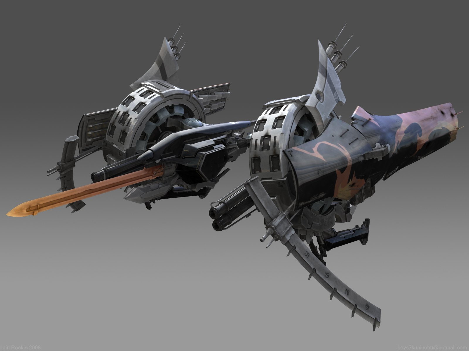 sci fi, shooter, anime, ikaruga, kagura, senran, arcade, 720P, mecha, HD Wallpaper