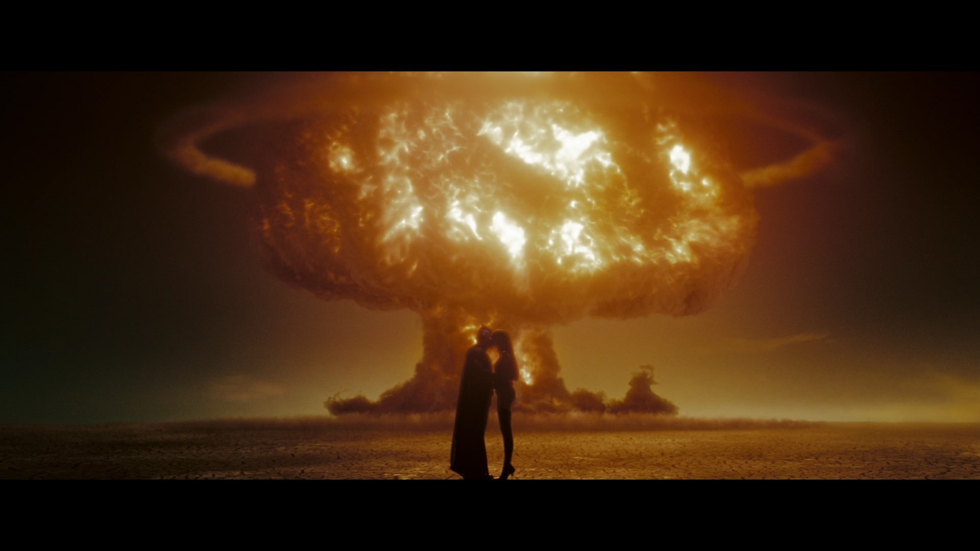 night, digital composite, warning sign, standing, silhouette, movies watchmen screenshots explosion silk spectre, land, explosive, full length, adult, communication, HD Wallpaper