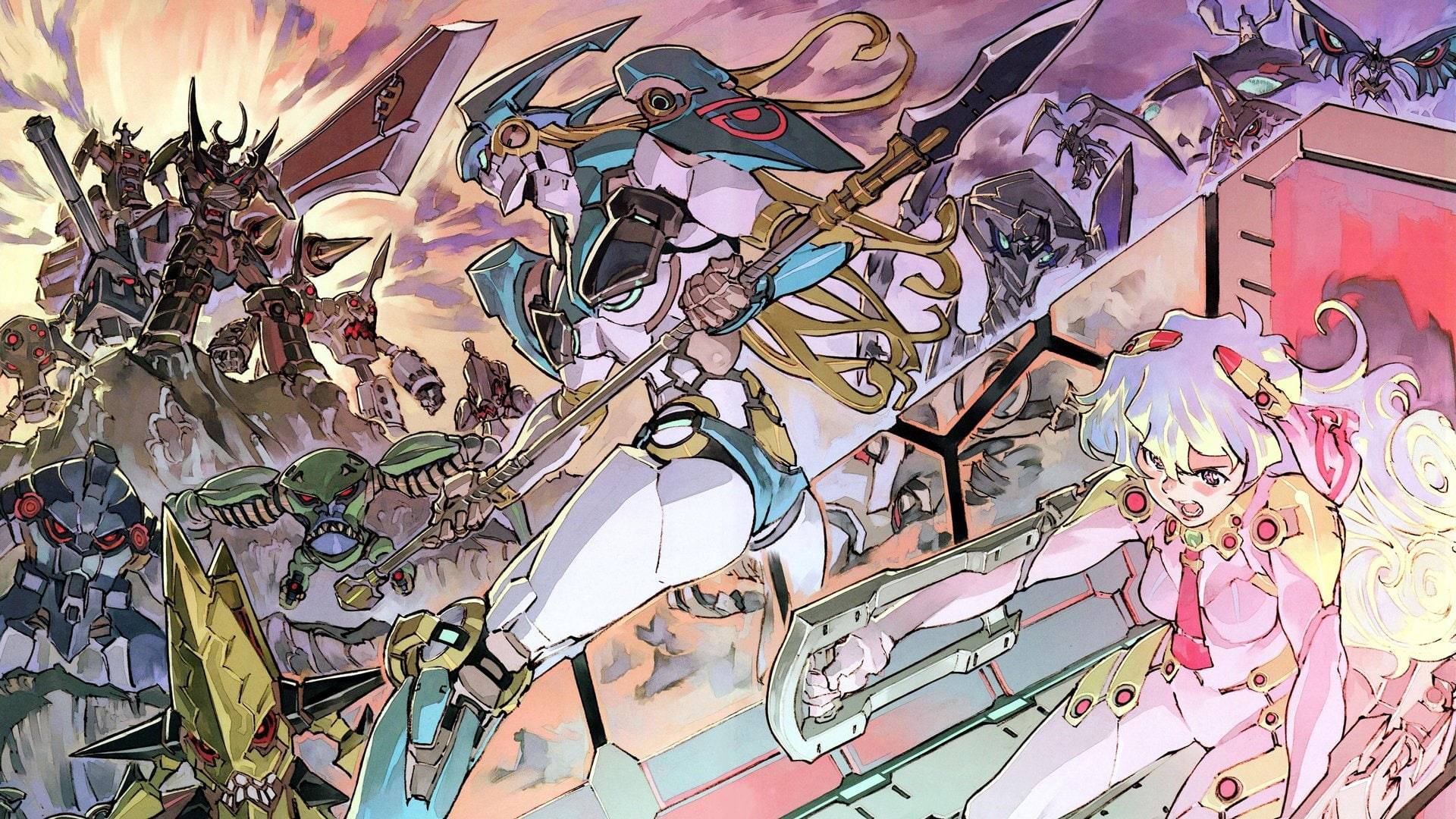 Tengen Toppa Gurren Lagann, Neon Genesis Evangelion, Crossover, 1080P, Anime, HD Wallpaper
