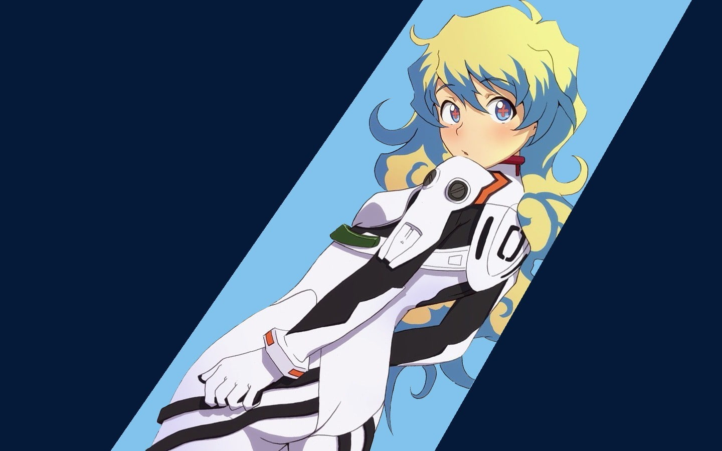 Tengen Toppa Gurren Lagann, Teppelin Nia, Ayanami Rei, Neon Genesis Evangelion, anime girls, 720P, crossover, HD Wallpaper