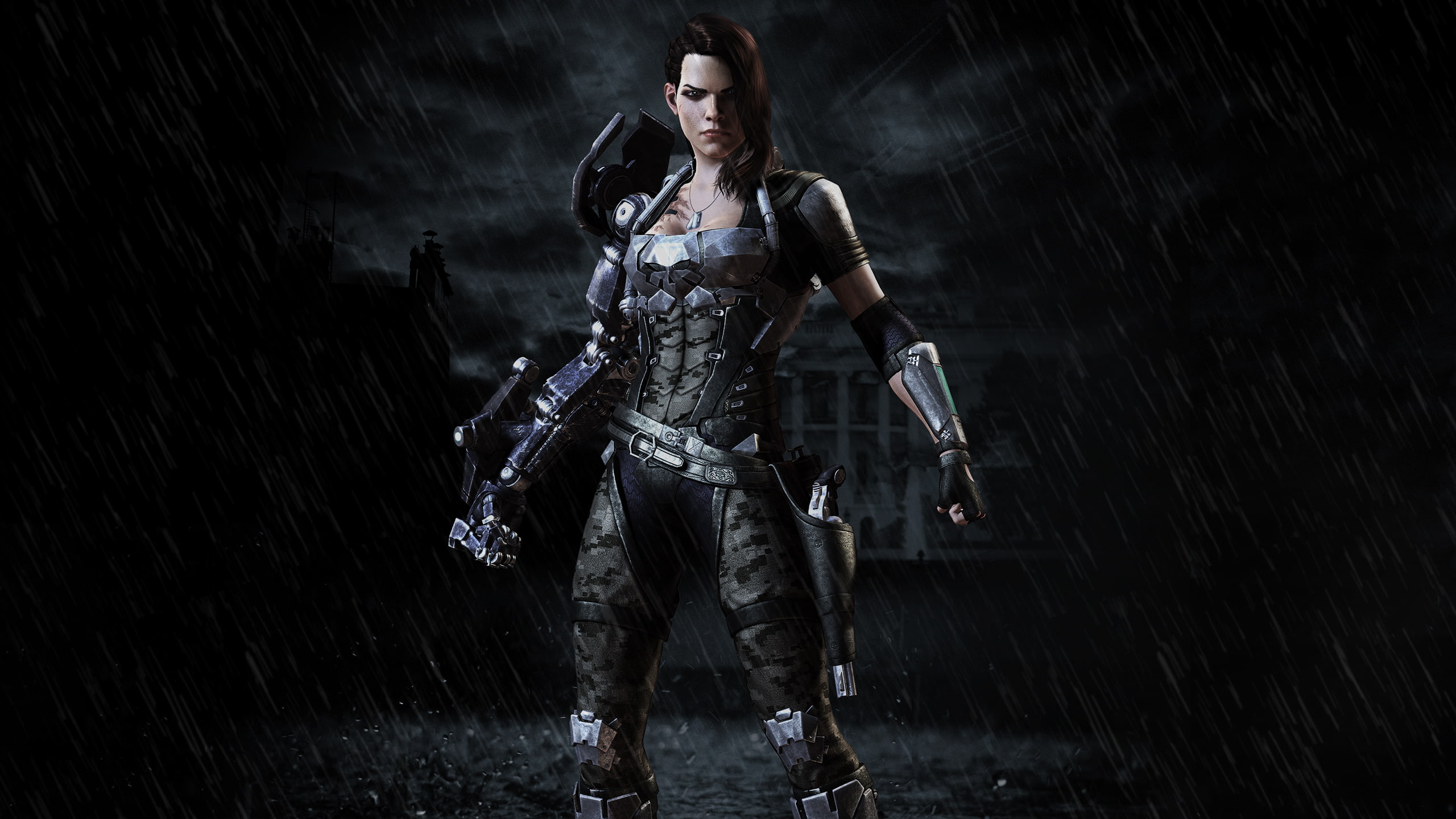 Cyborg, 2K, 3D Realms Entertainment, Bombshell, Girl, HD Wallpaper