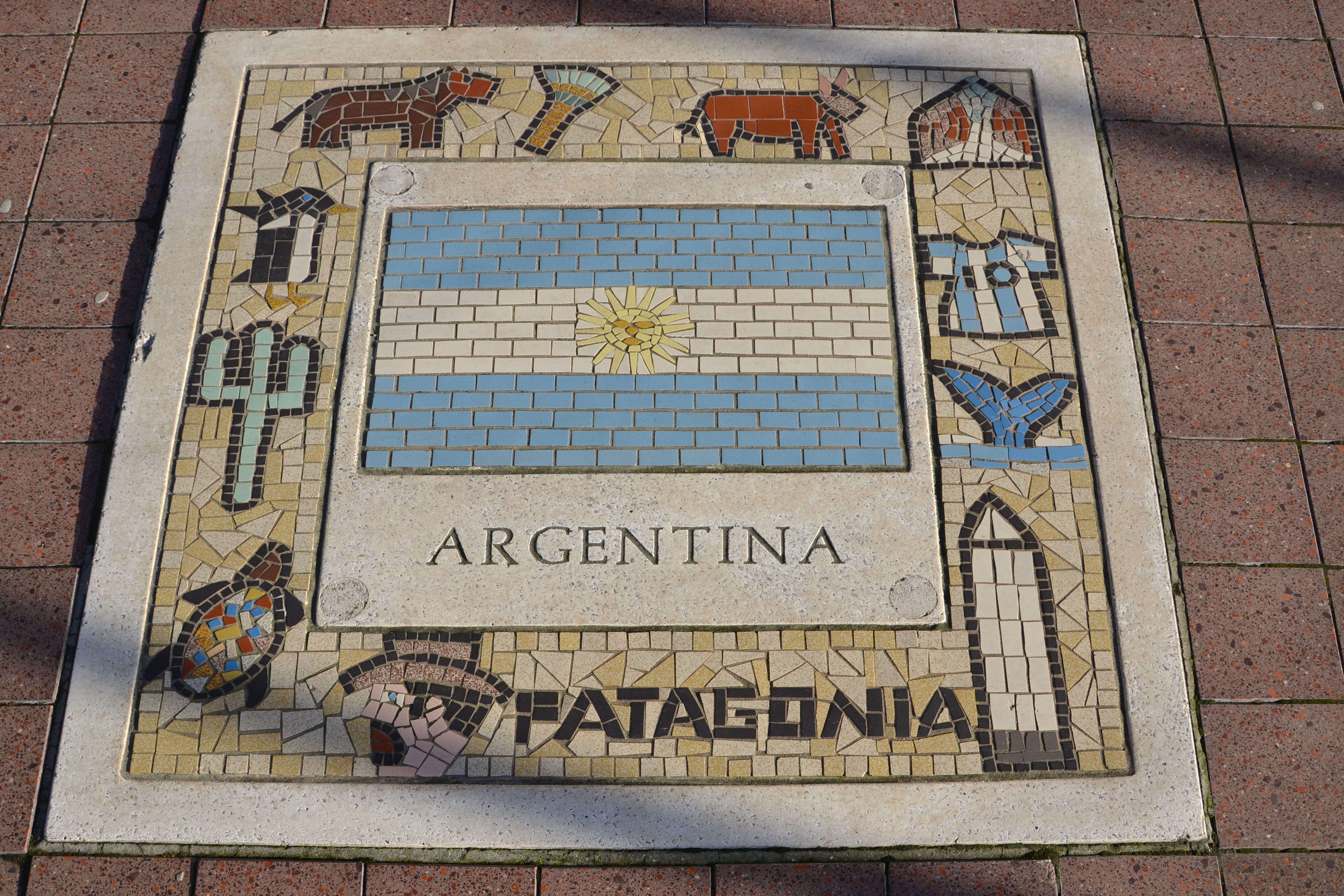 competition, tiled floor, day, Soccer, text, football, flooring, sport, close-up, tile, western script, outdoors, Argentina, art and craft, national symbol, HD Wallpaper