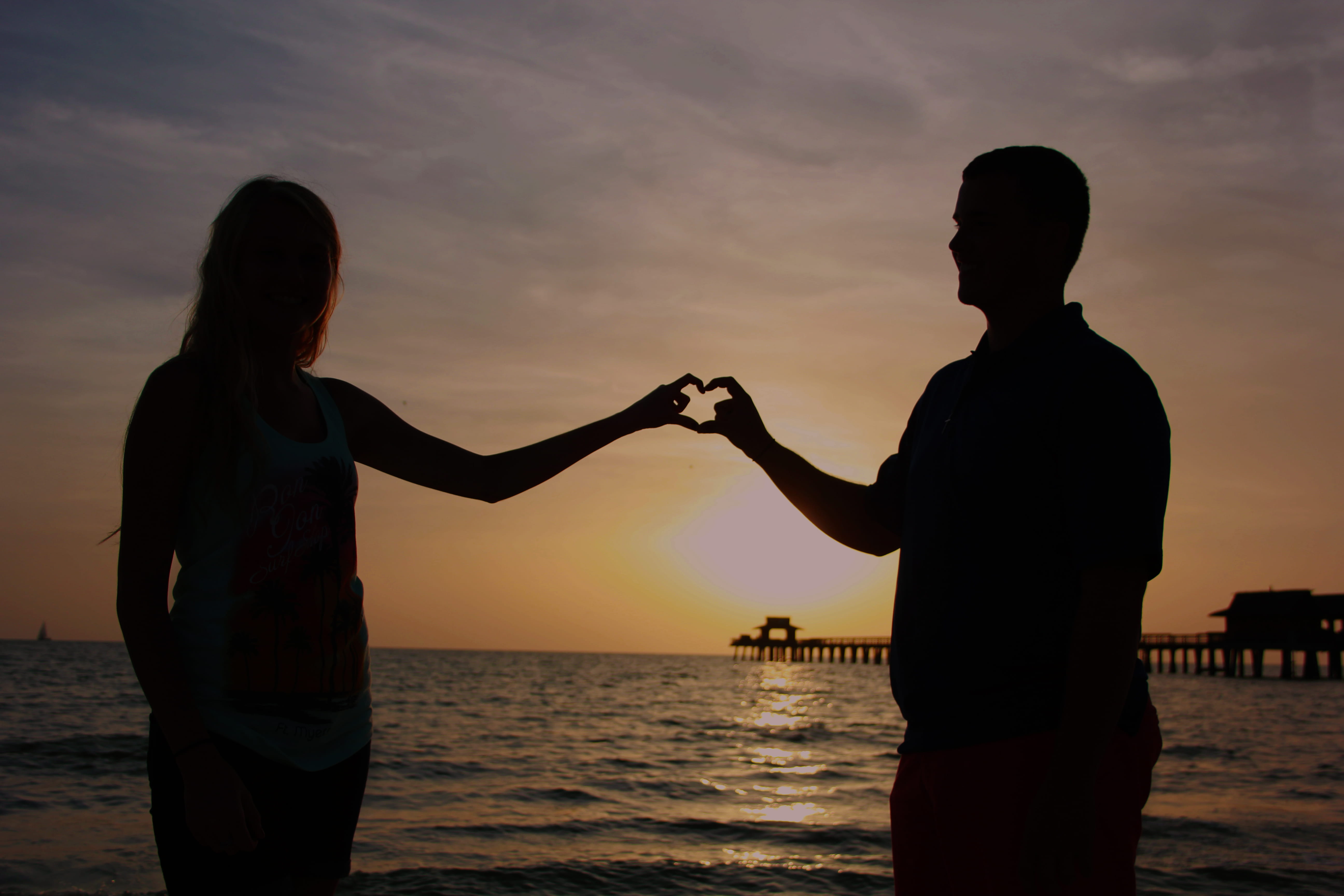 men, beauty in nature, orang, shadows, silhouette, refection, water, shadow, nature, togetherness, couple - relationship, girl, leisure activity, united states, HD Wallpaper