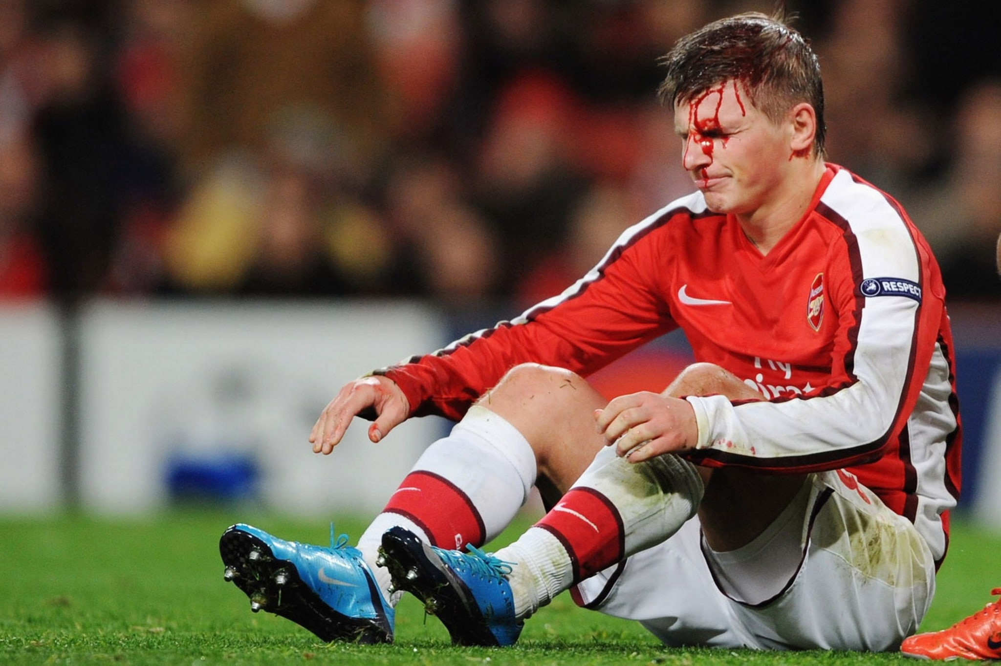 young adult, red, real people, grass, full length, 1080P, sitting, men, physical injury, sports high resolution  widescreen, people, pain, team sport, HD Wallpaper
