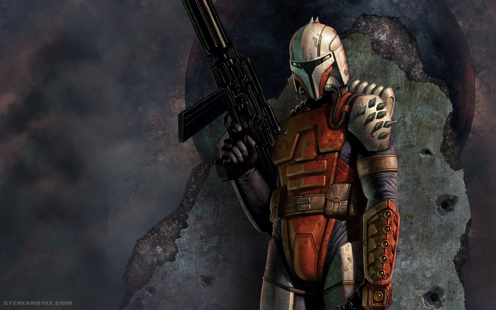 star, Star Wars, hd, wars, Mandalorian, space, art, 1080P, x, stars, HD Wallpaper