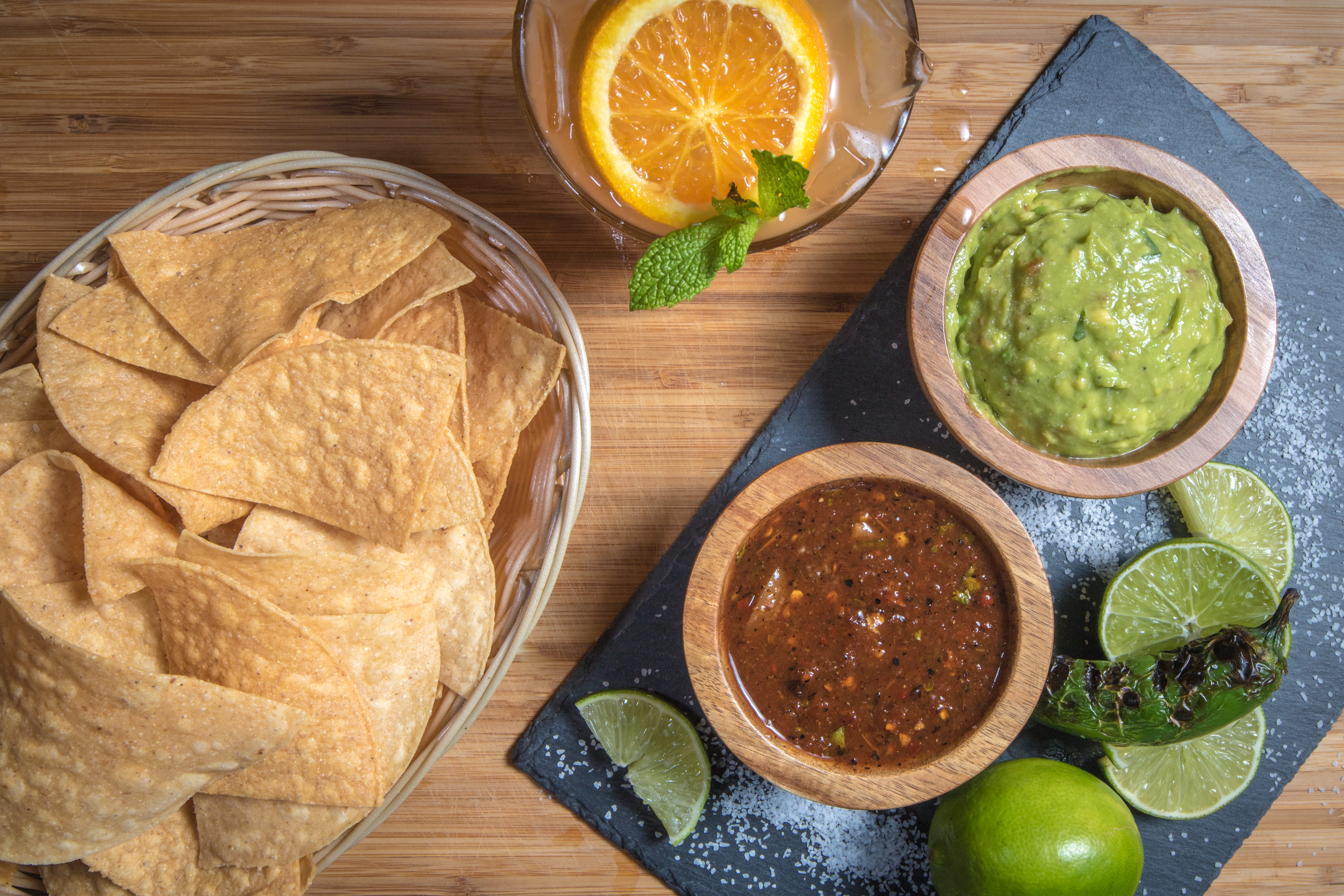 still life, nacho chip, lime, wood - material, mexican, restaurant, chips, freshness, household equipment, food, 5K, food and drink, margarita, high angle view, HD Wallpaper