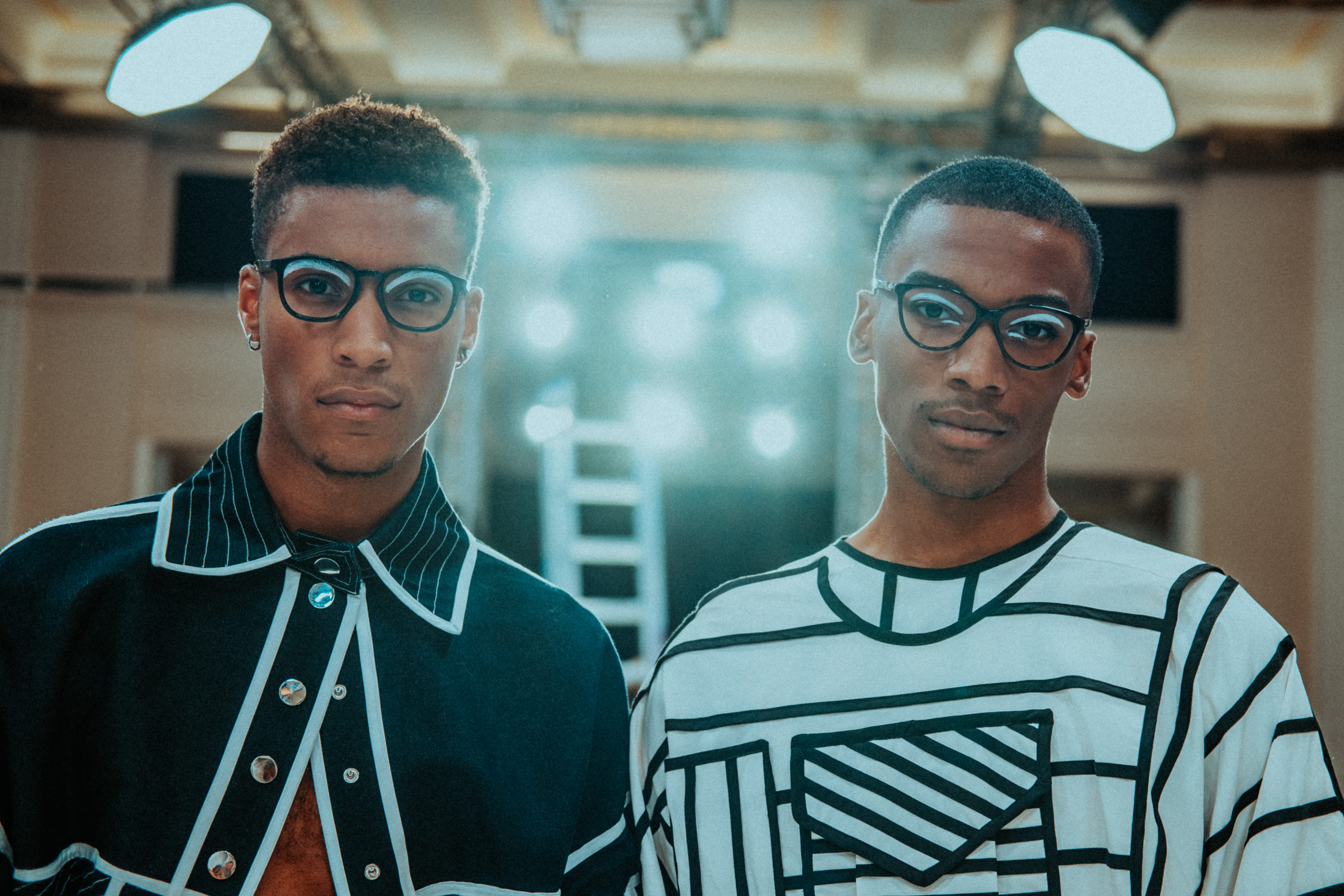 sweater, eyewear, two people, white, model, swag, young men, s, man, teenager, standing, togetherness, fashion, portrait, black, near, shirt, teamwork, HD Wallpaper