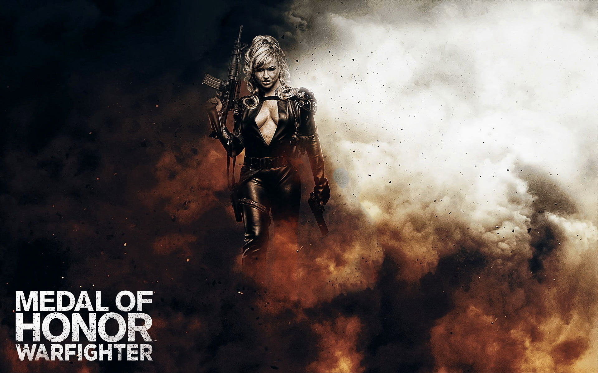 1080P, front view, digital composite, Games, real people, nature, mask, text, full length, celebration, game, women, warfighter, honor, communication, HD Wallpaper