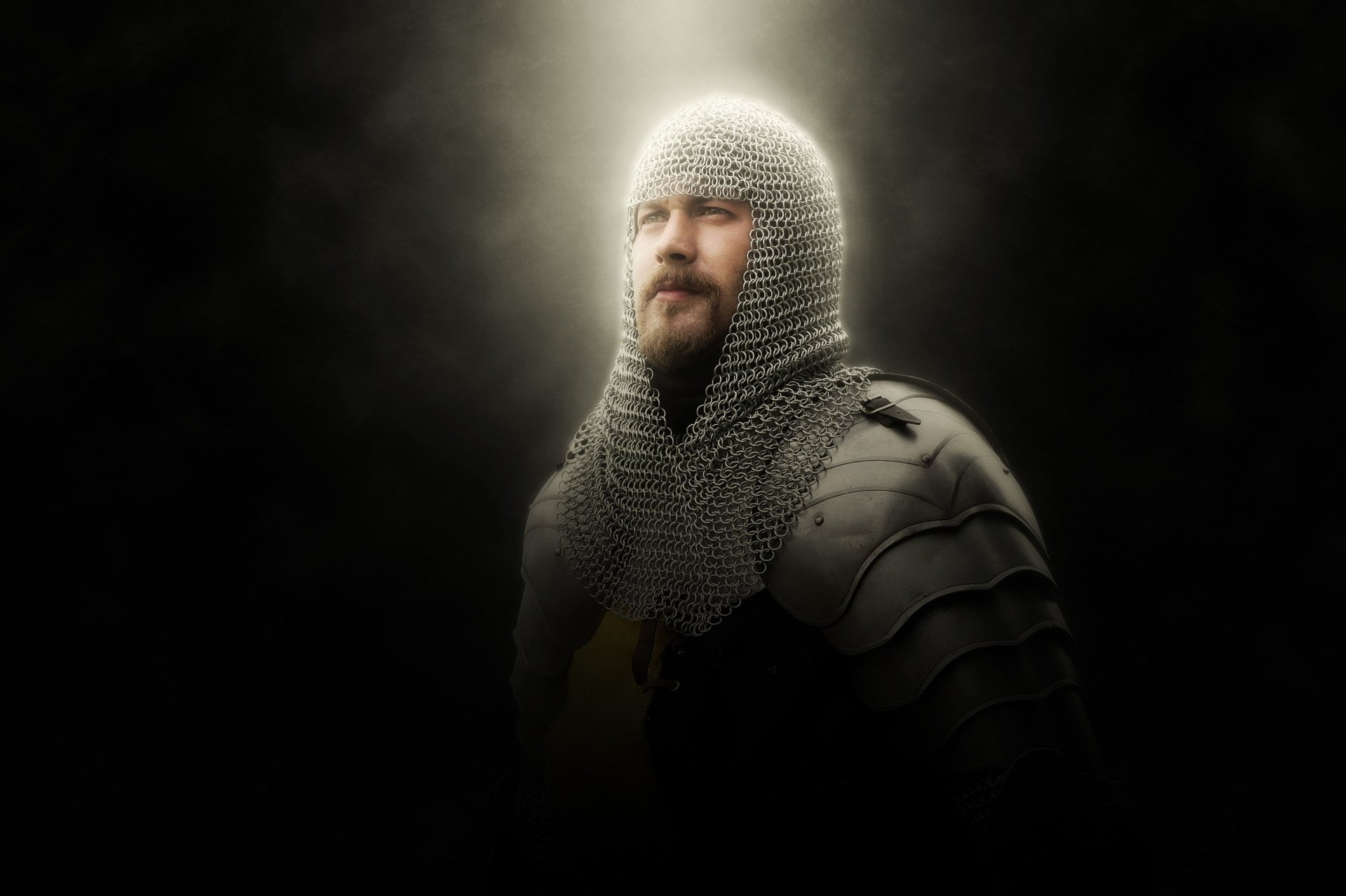 Cosplay, Portrait, Man, Chainmail, 1080P, Men, Medieval, Knight, Armor, HD Wallpaper