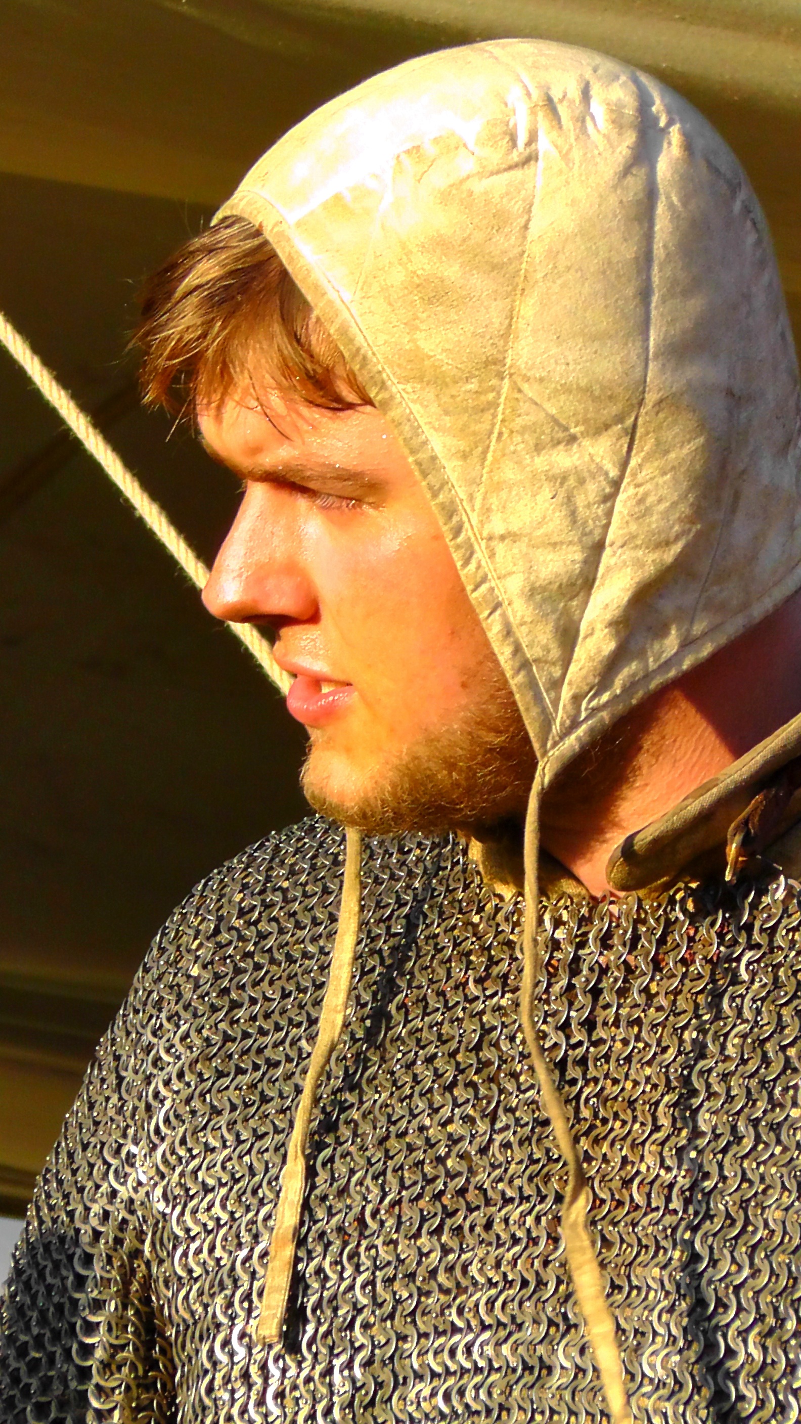 front view, armor, looking, chainmail, historically, real people, one person, accessories, headshot, war, casual clothing, lifestyles, clothing, front, Phone HD Wallpaper