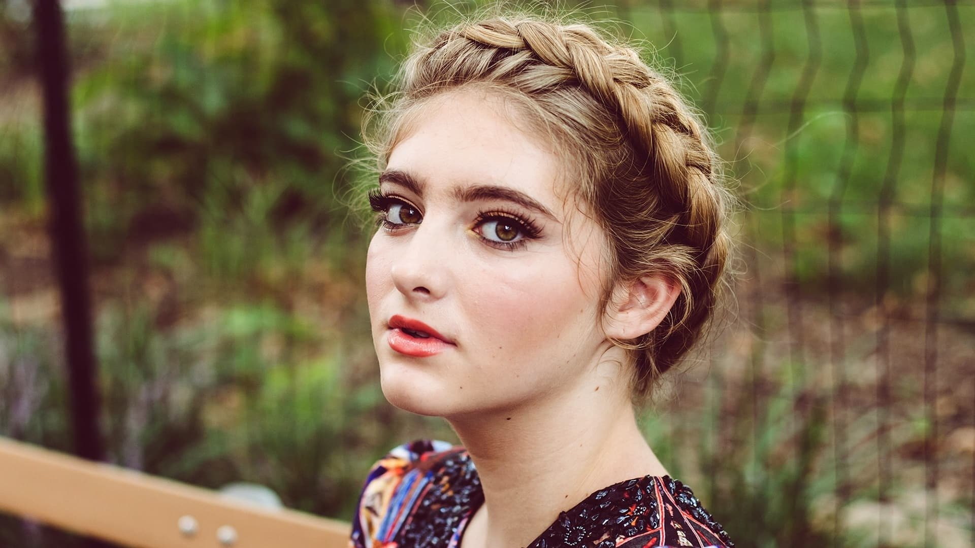 American, Face, Actresses, 1080P, Brown Eyes, Willow Shields, Braid, Actress, Blonde, HD Wallpaper