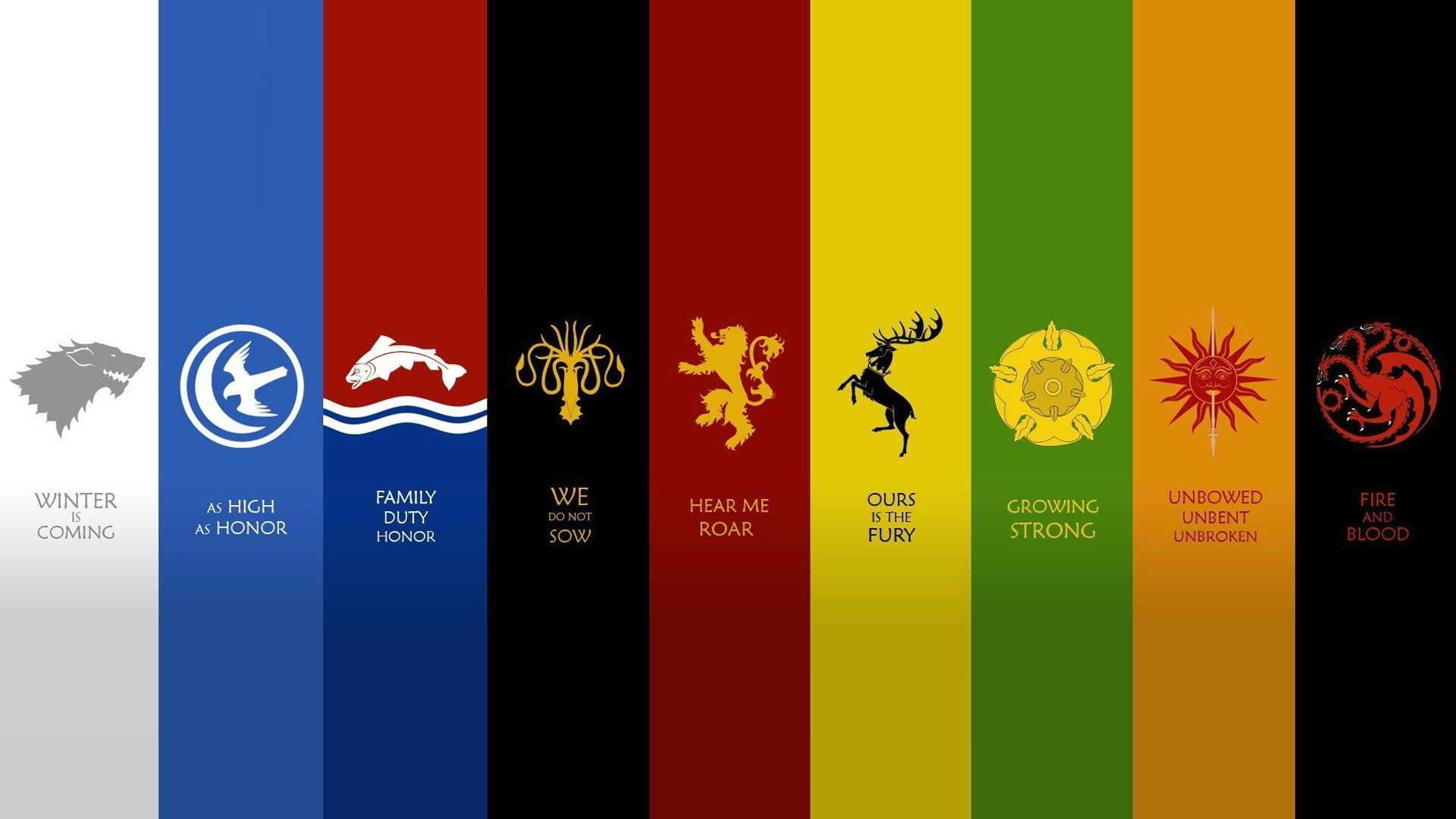 emblem, fantasy, hd, Quotes, ar, house, art, thrones, r, martin, abstract, ice, 1080P, game, houses, song, george, fire, HD Wallpaper
