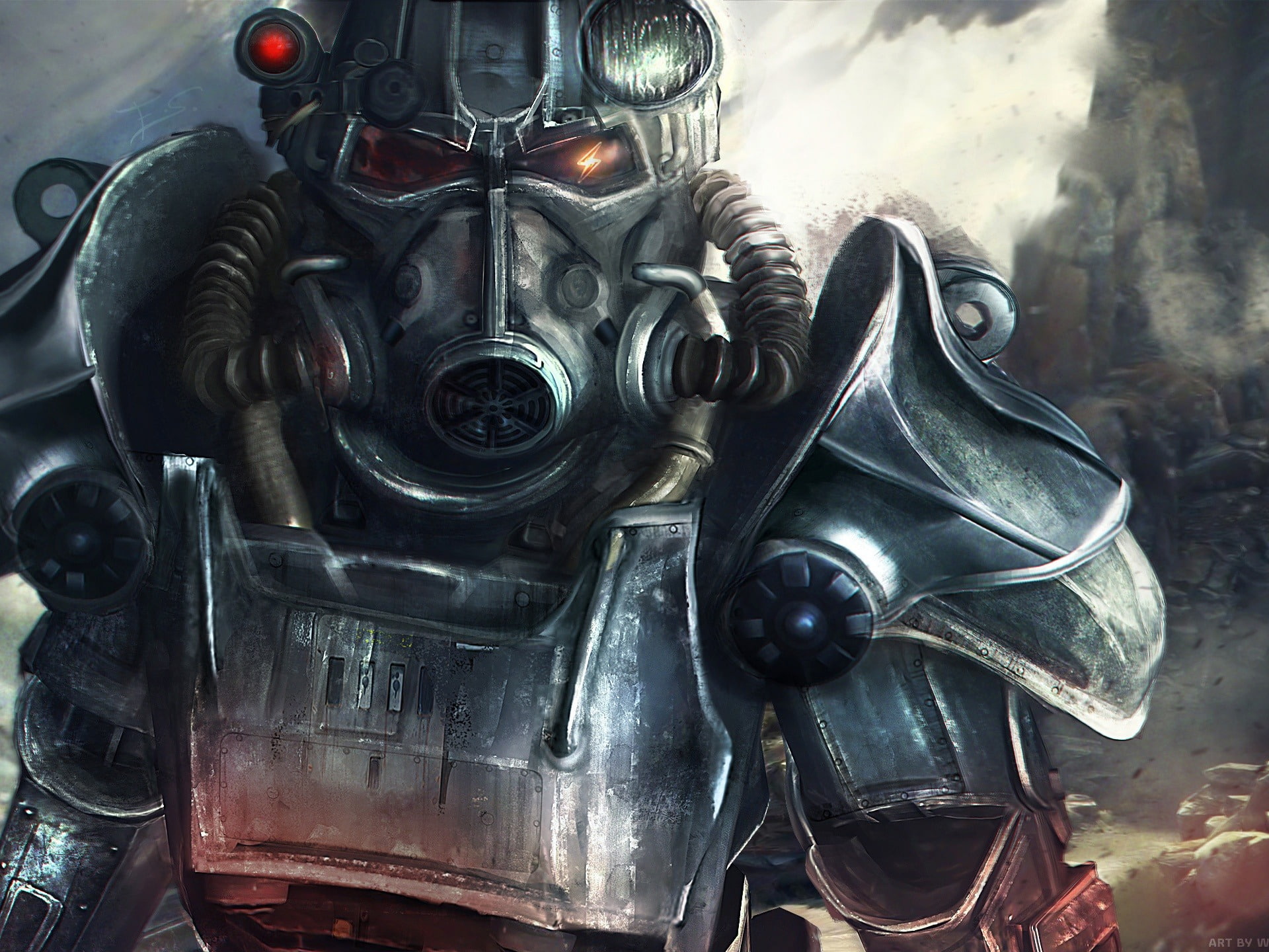 character, ranger, motor vehicle, representation, no people, close-up, transportation, mode of transportation, hd, car, engine, 1080P, day, pc, fallout, HD Wallpaper