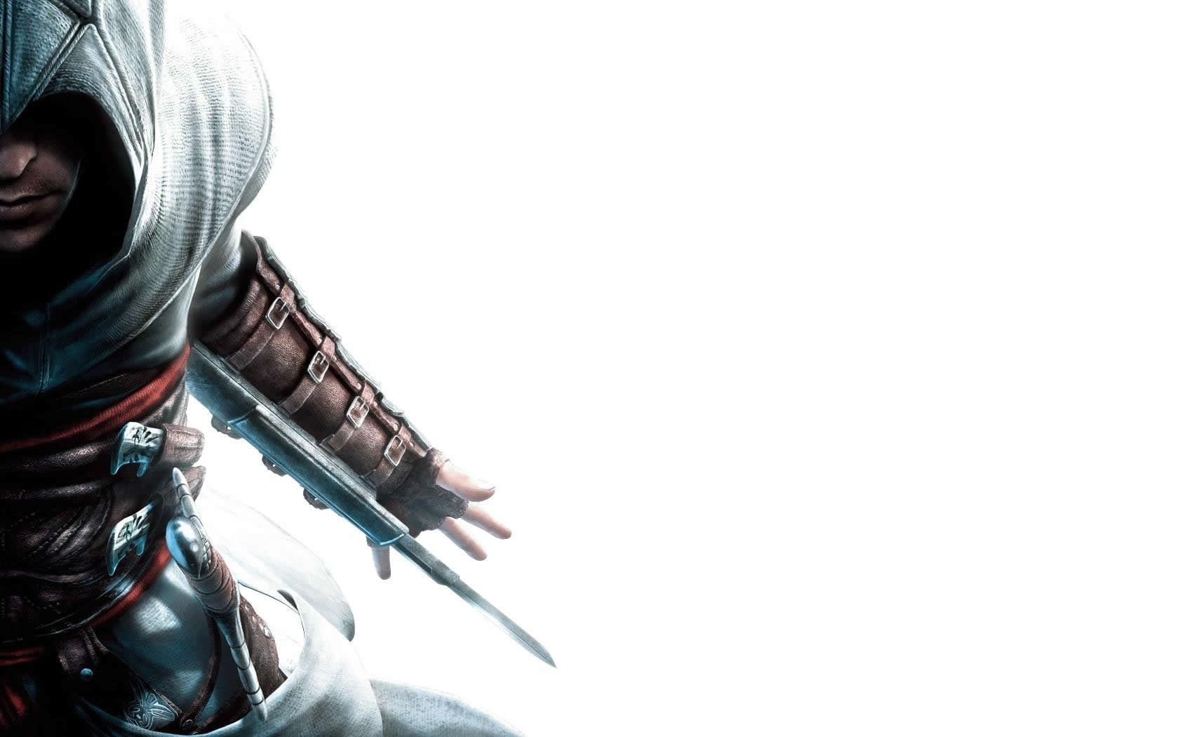 suit of armor, people, Assassins Creed, weapon, studio shot, activity, arts culture and entertainment, close-up, protection, white background, HD Wallpaper