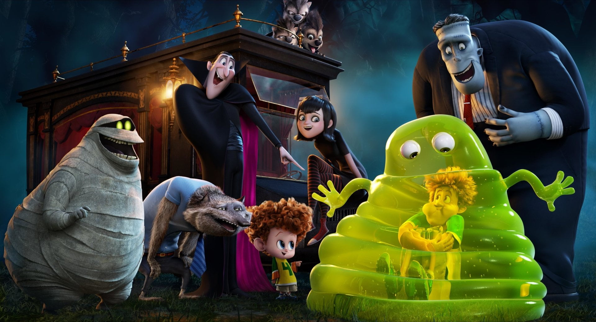 Movie, art and craft, real people, male likeness, Wayne (Hotel Transylvania), spirituality, Hotel Transylvania 2, Frankenstein (Hotel Transylvania), 1080P, HD Wallpaper