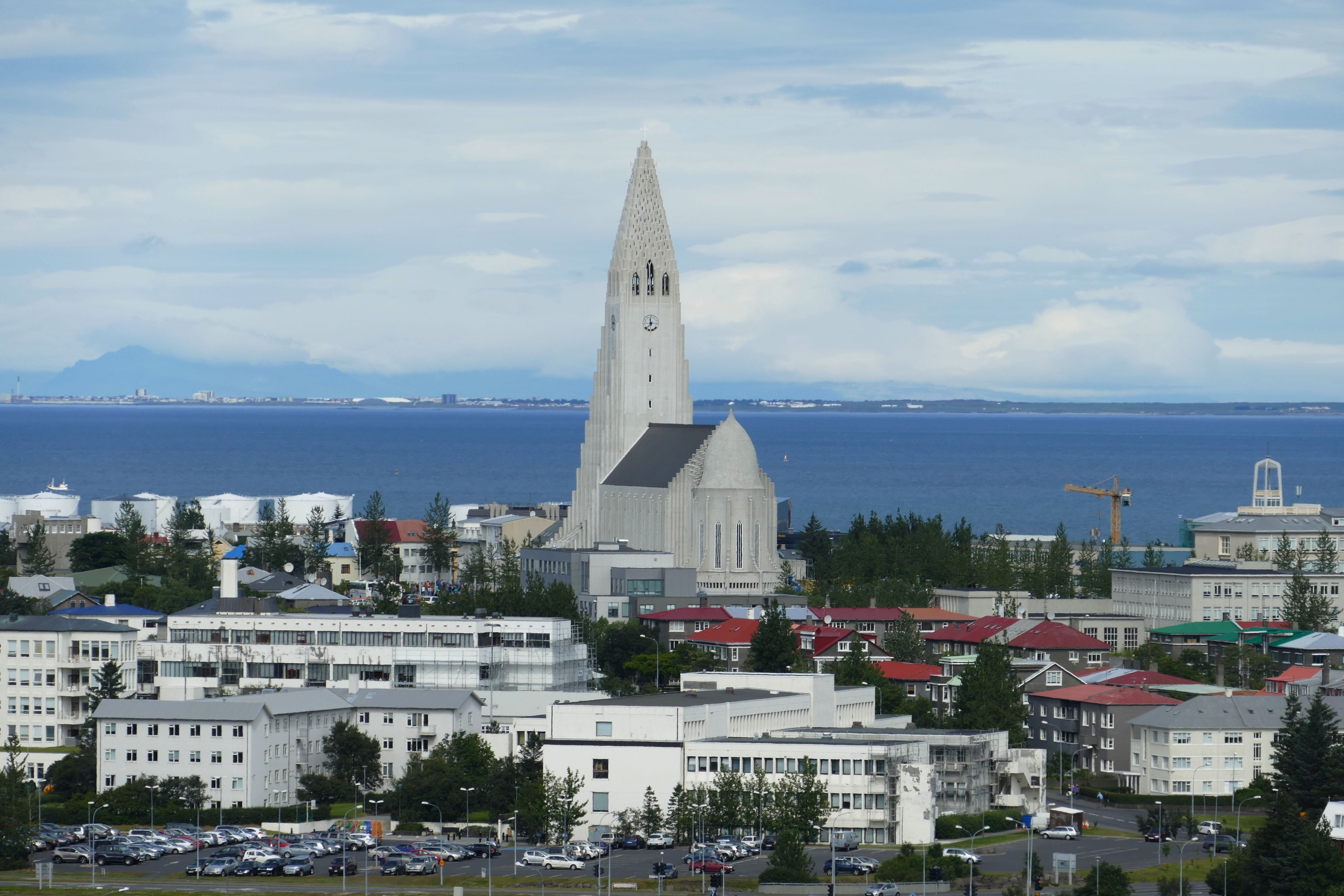 built structure, Panorama, spire, atlantic, outdoors, architecture And Buildings, cityscape, famous Place, religion, 5K, nature, mountains, view, city, HD Wallpaper
