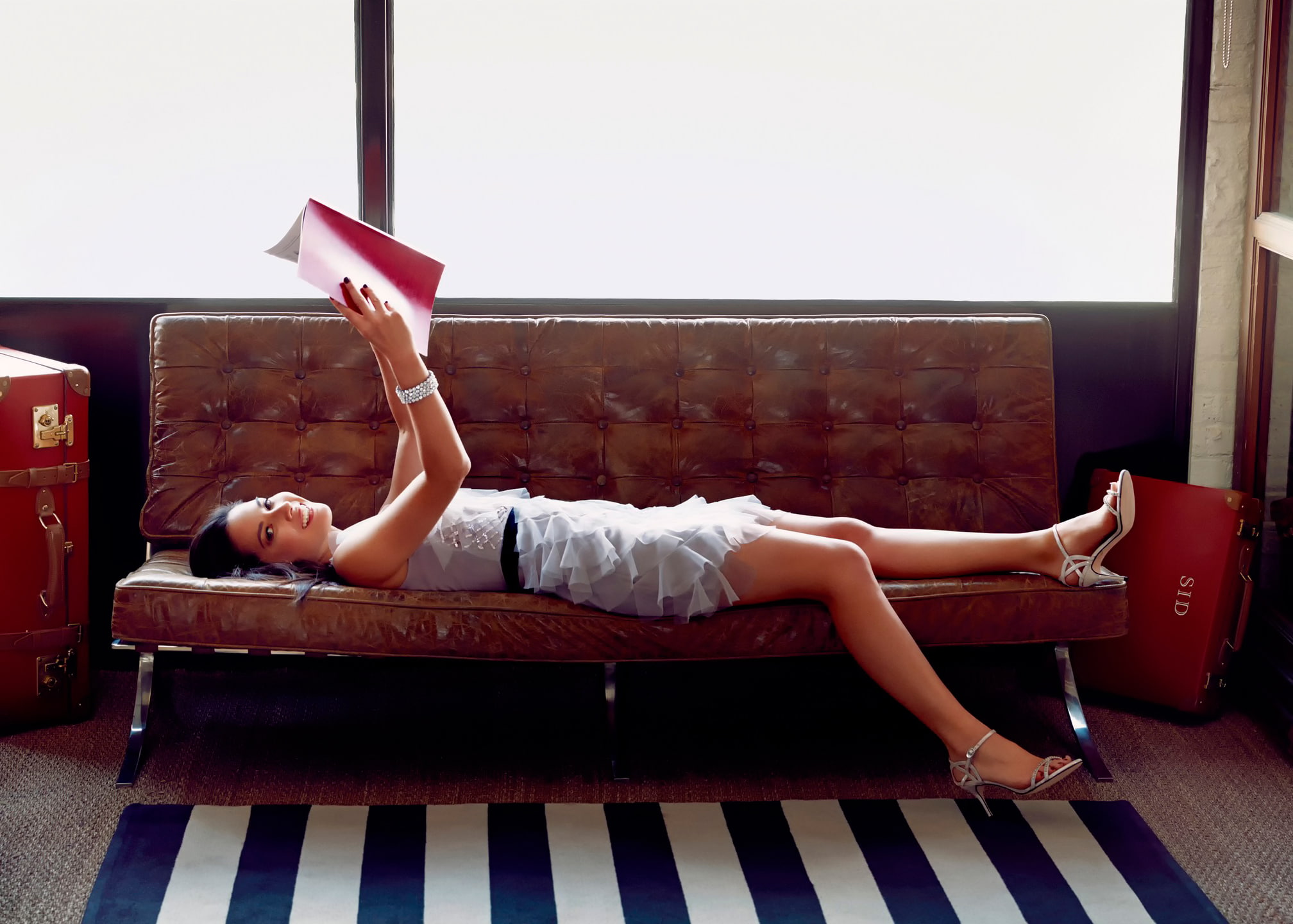Good Housekeeping, 1080P, photoshoot, Olivia Munn, HD Wallpaper