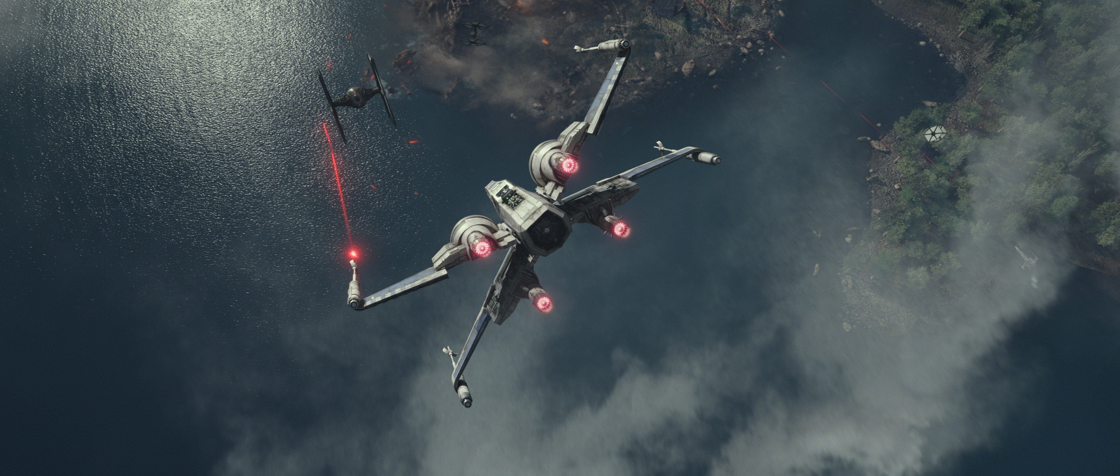 TIE Fighter, 2K, x, Star Wars: The Force Awakens, wing, movies, HD Wallpaper